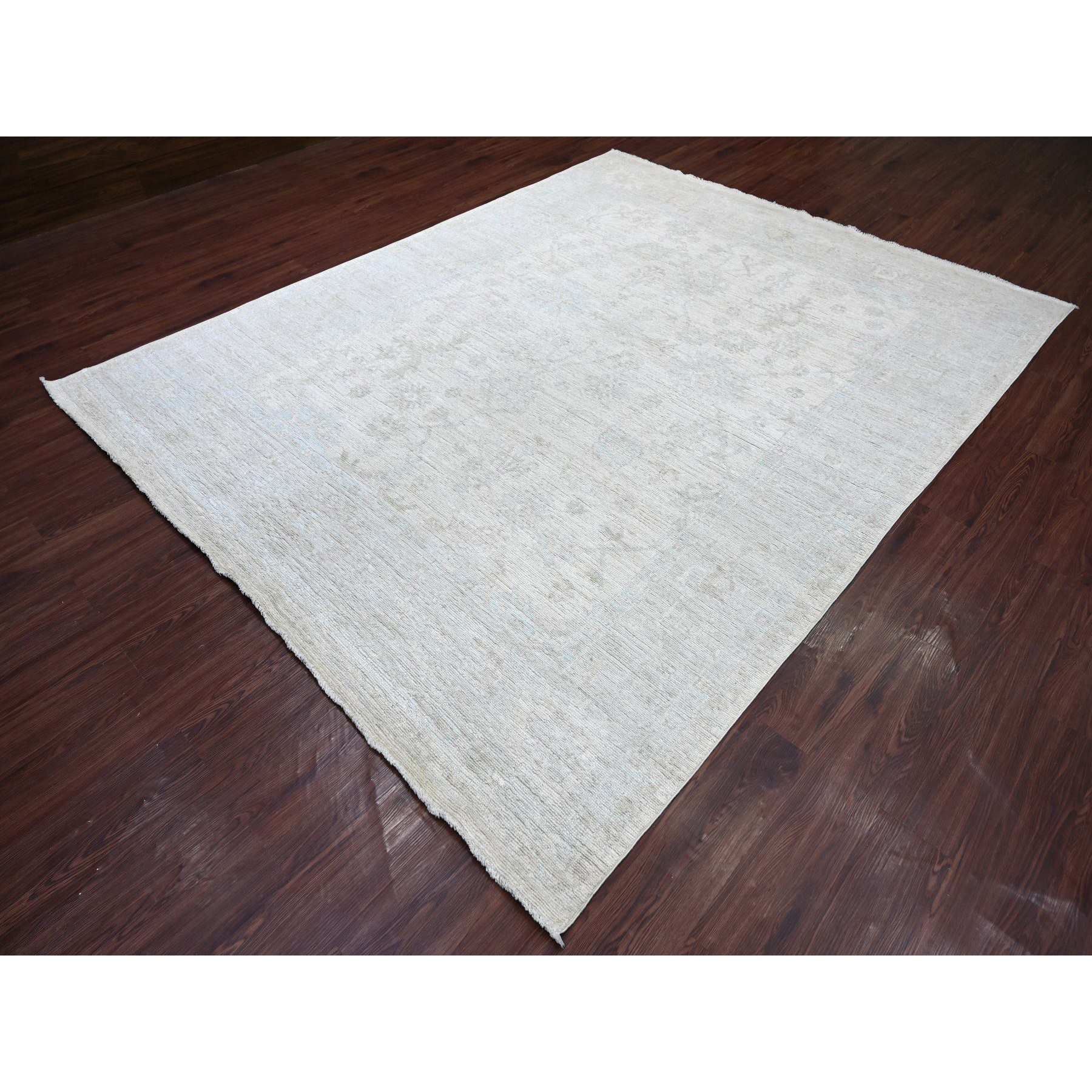 Oushak-And-Peshawar-Hand-Knotted-Rug-108080