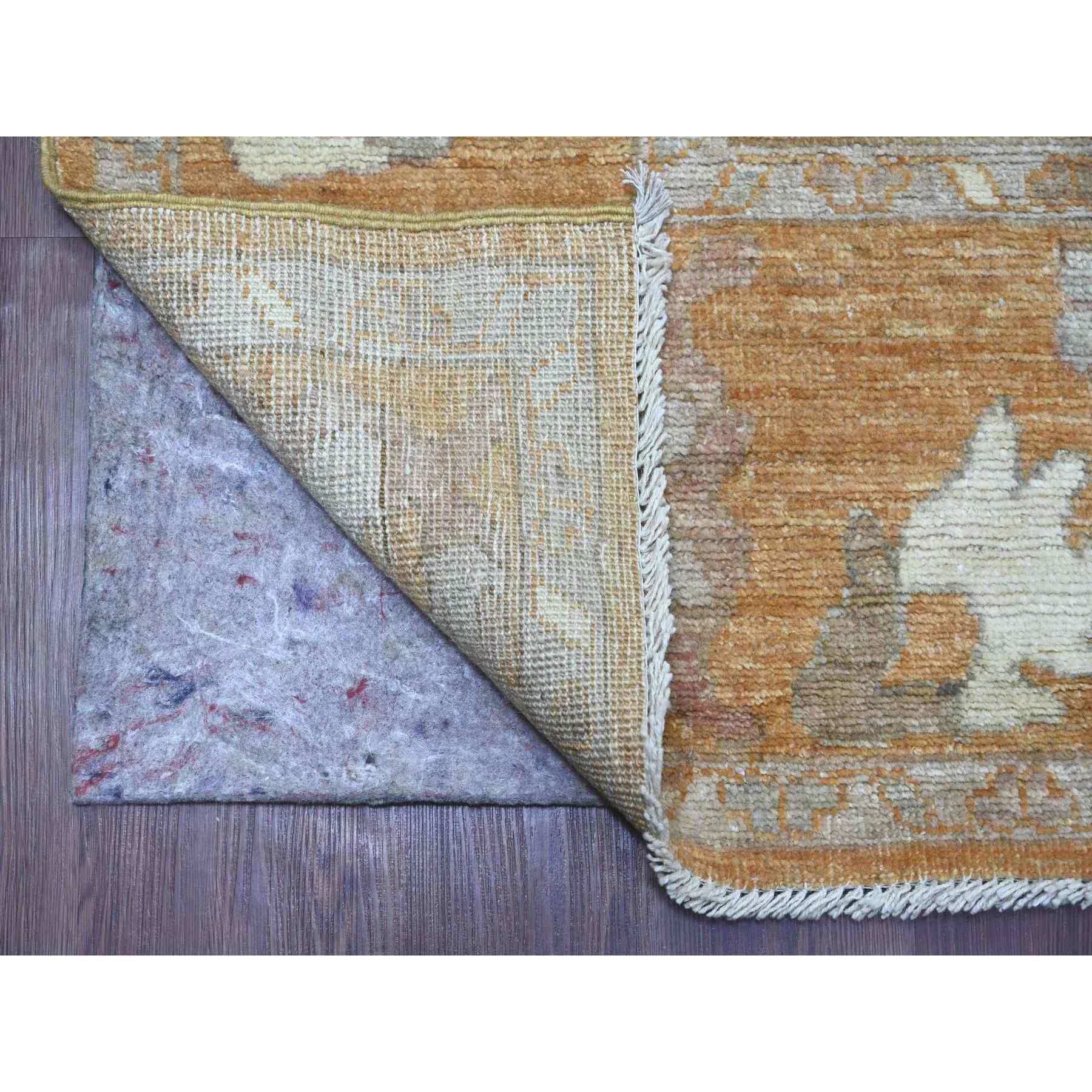 Oushak-And-Peshawar-Hand-Knotted-Rug-108085