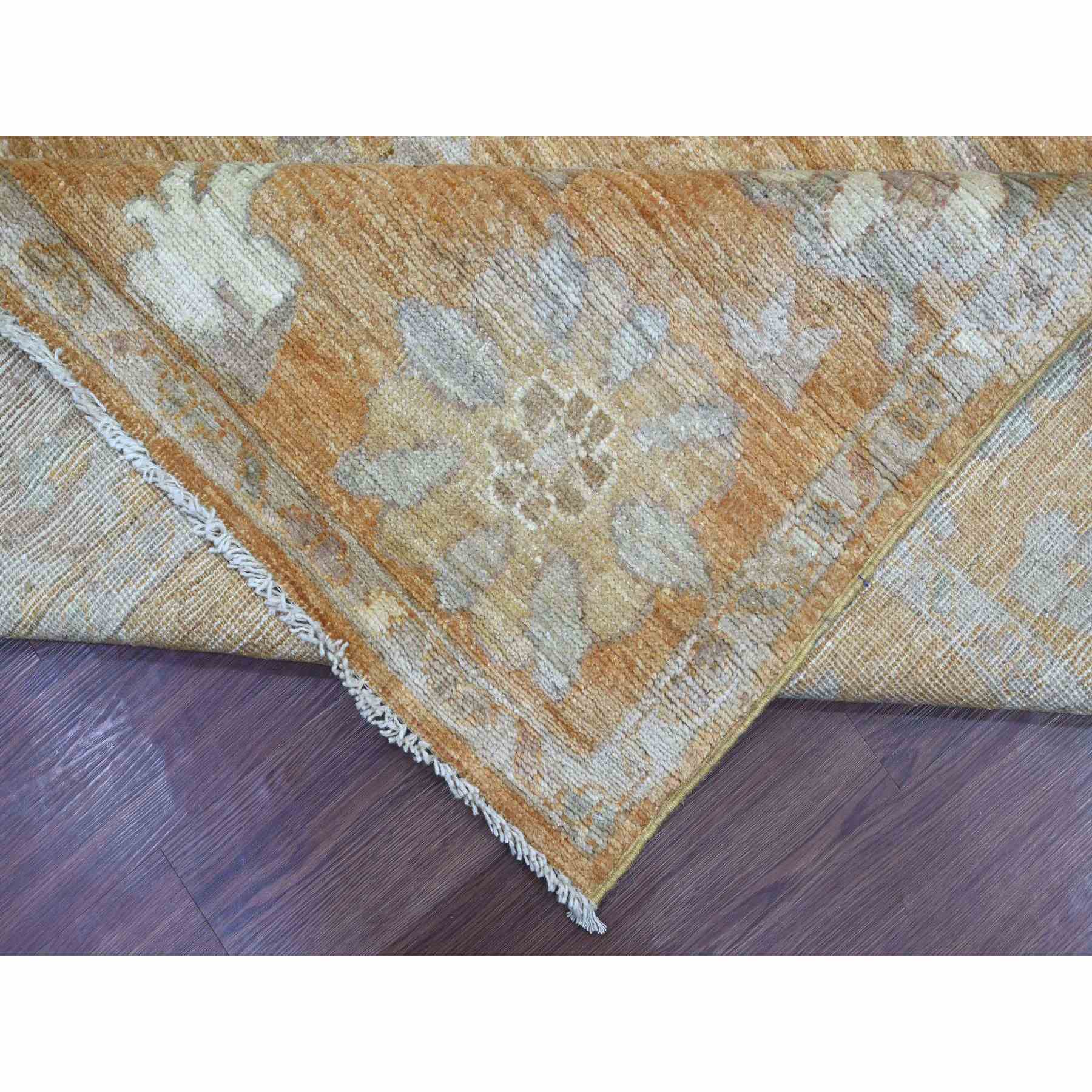 Oushak-And-Peshawar-Hand-Knotted-Rug-108085