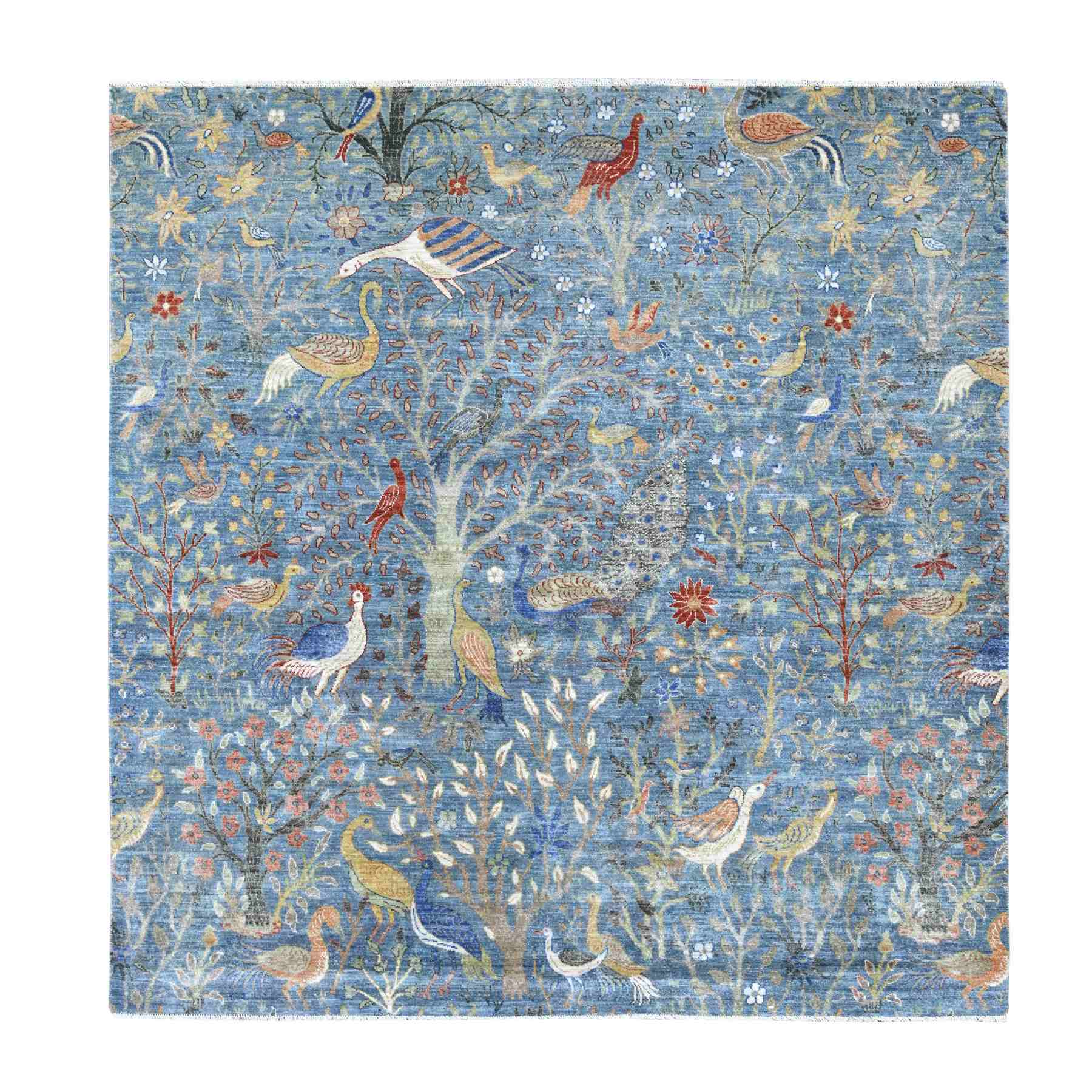 Oushak-And-Peshawar-Hand-Knotted-Rug-108095