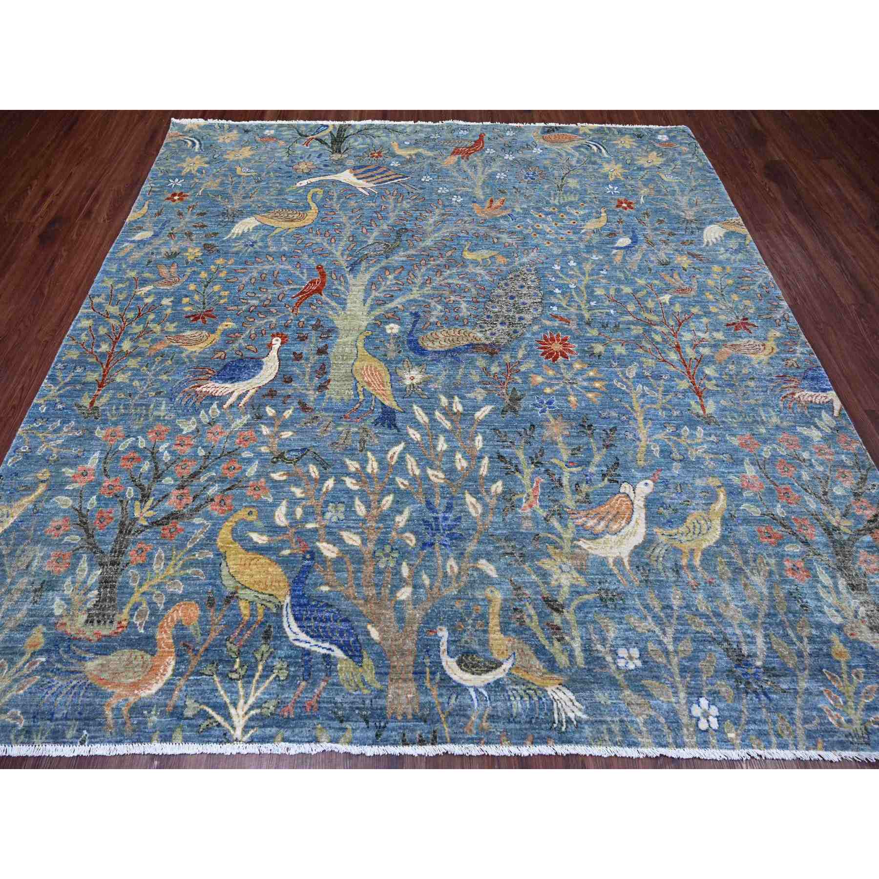 Oushak-And-Peshawar-Hand-Knotted-Rug-108095