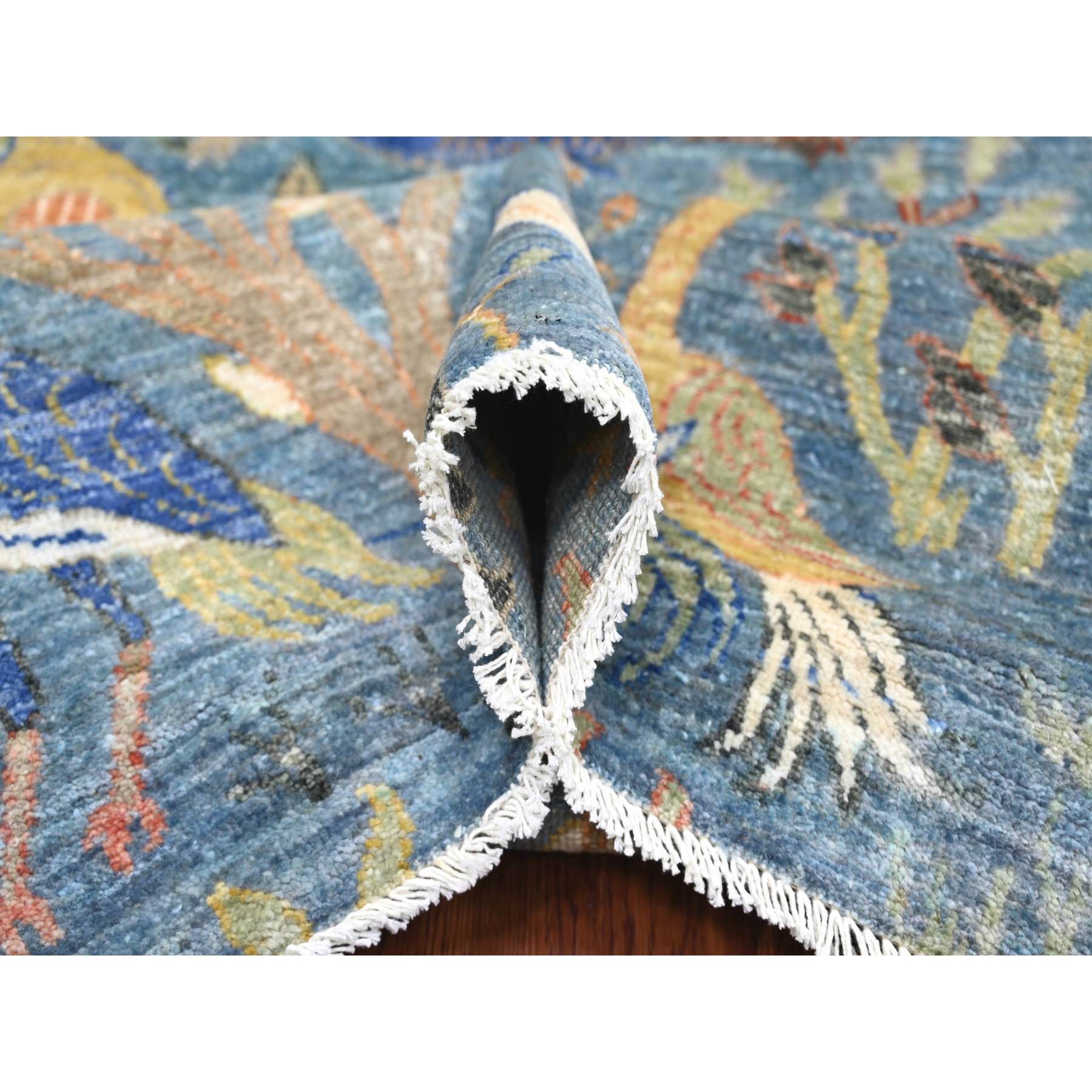 Oushak-And-Peshawar-Hand-Knotted-Rug-108095