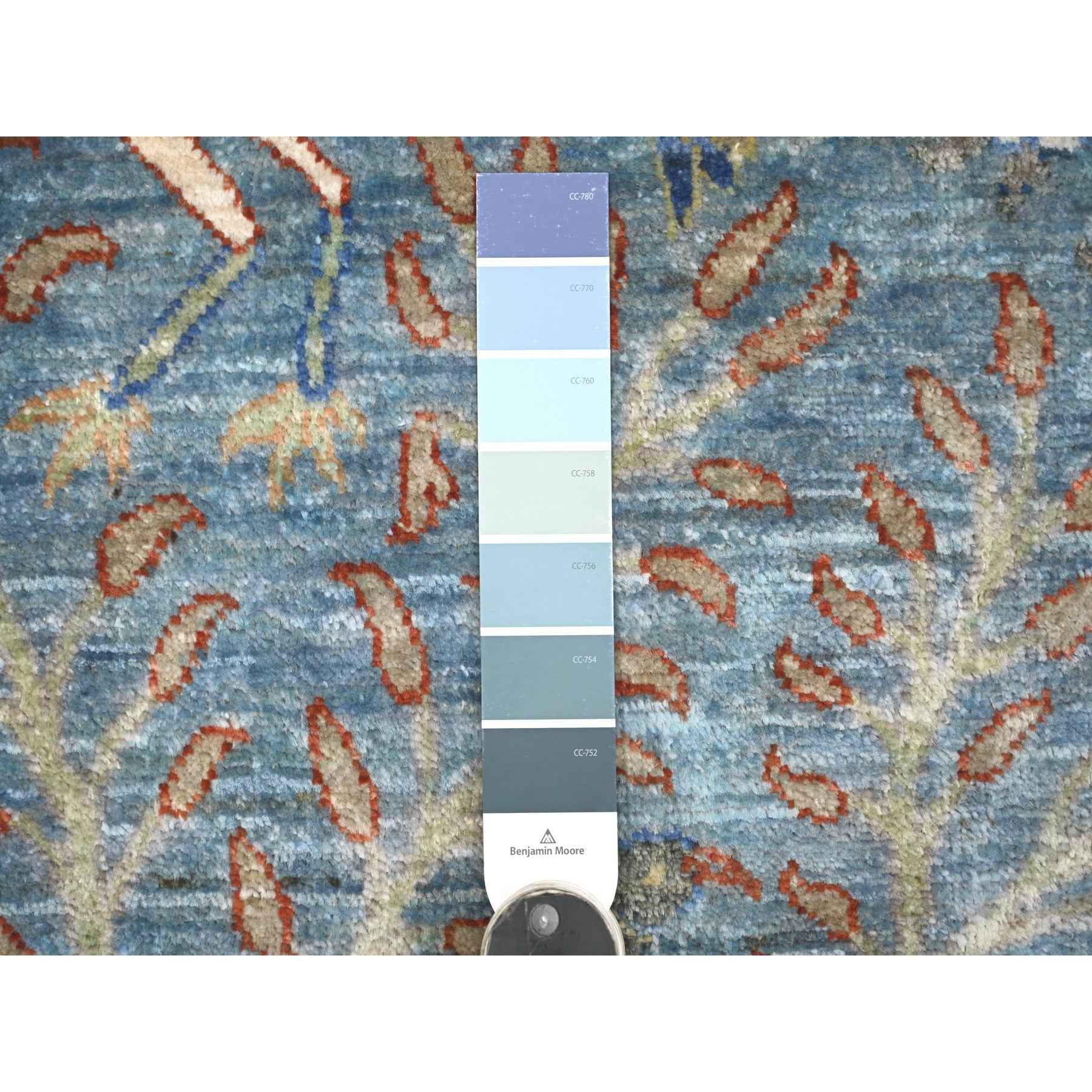 Oushak-And-Peshawar-Hand-Knotted-Rug-108095