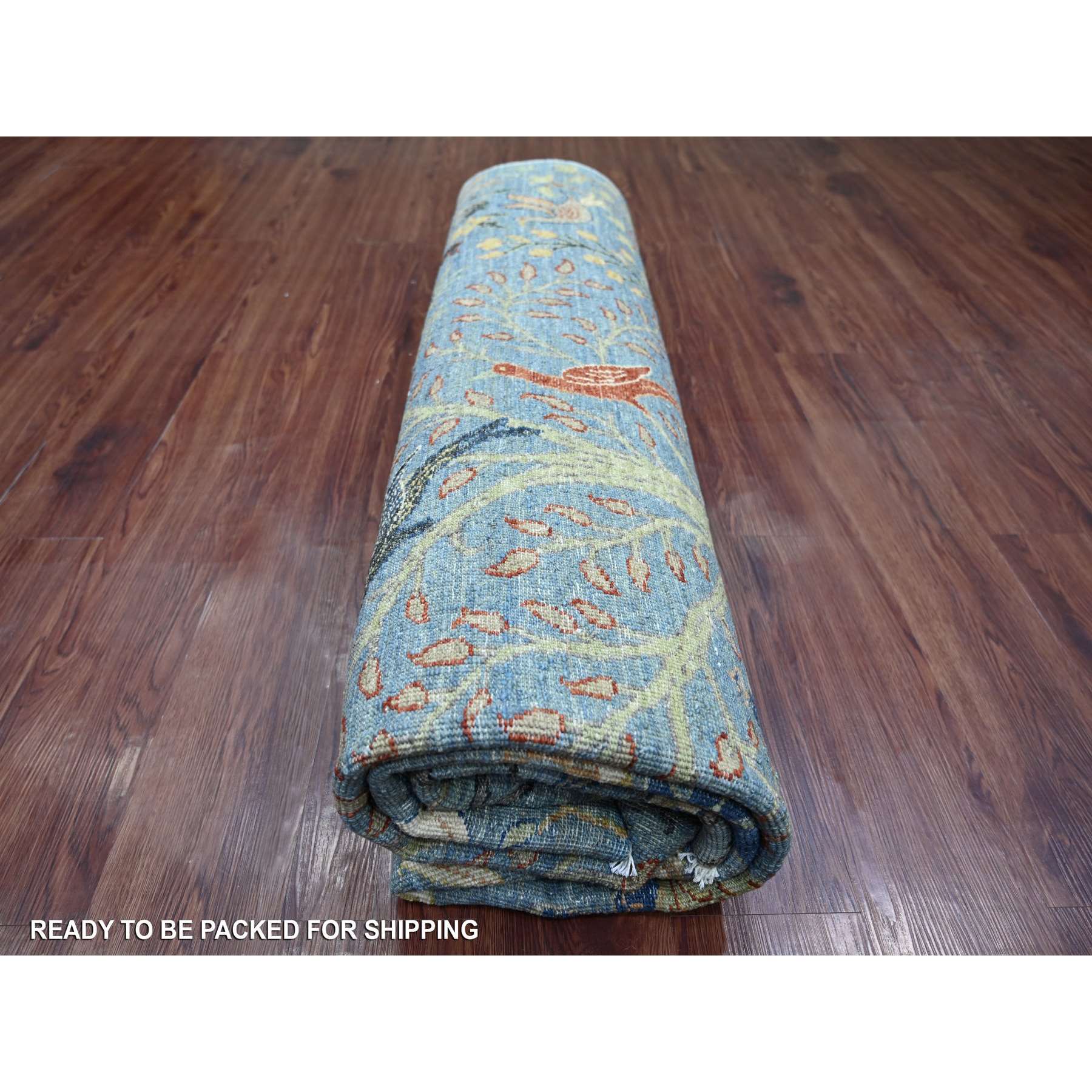 Oushak-And-Peshawar-Hand-Knotted-Rug-108095