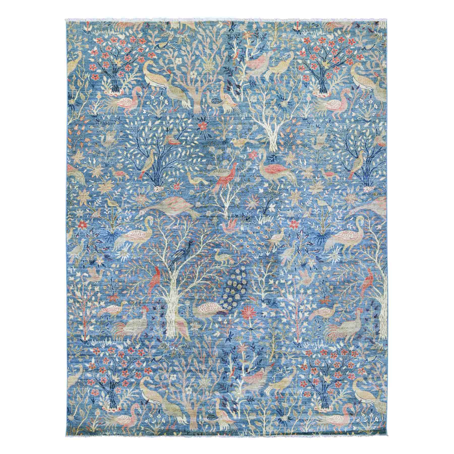 Oushak-And-Peshawar-Hand-Knotted-Rug-108140