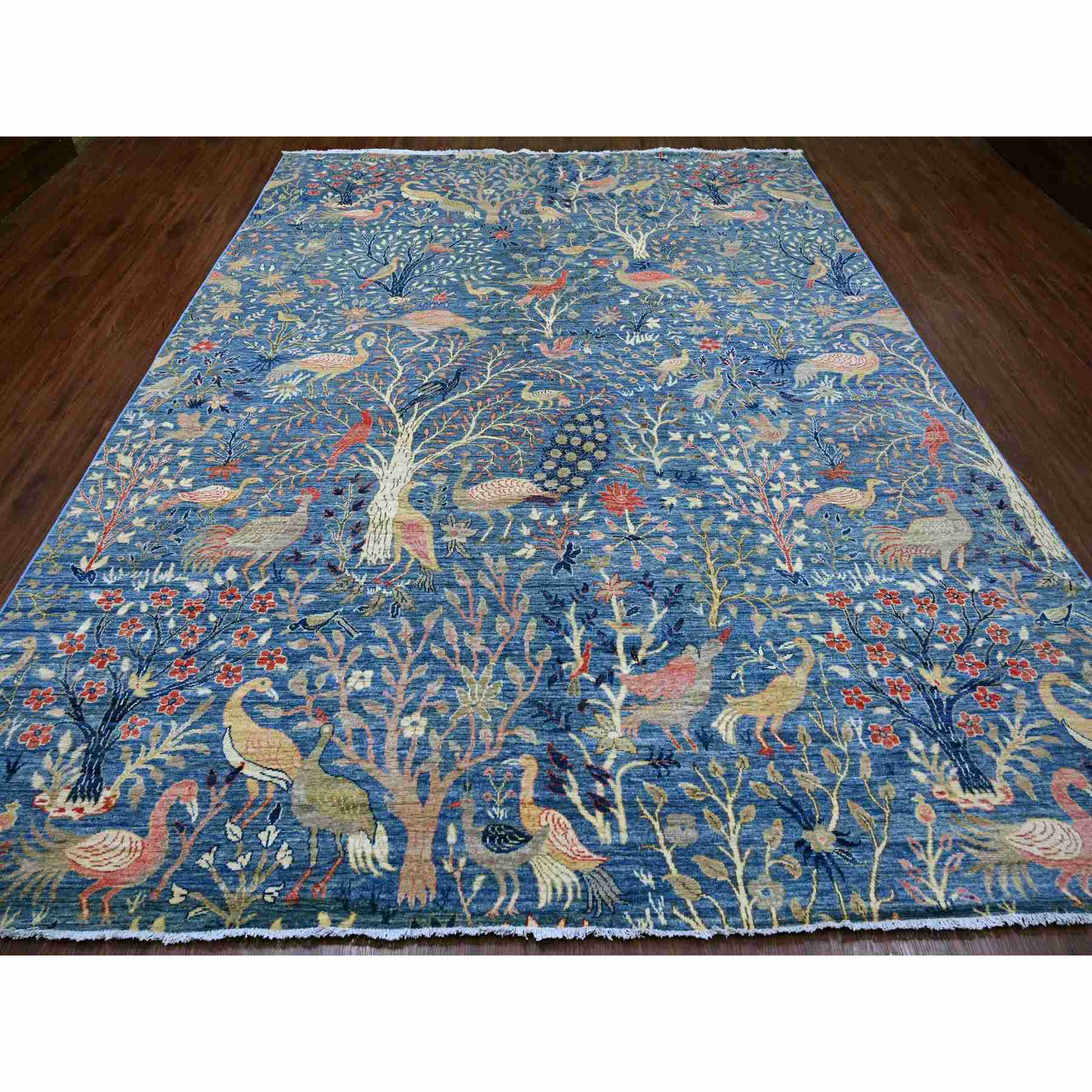 Oushak-And-Peshawar-Hand-Knotted-Rug-108140