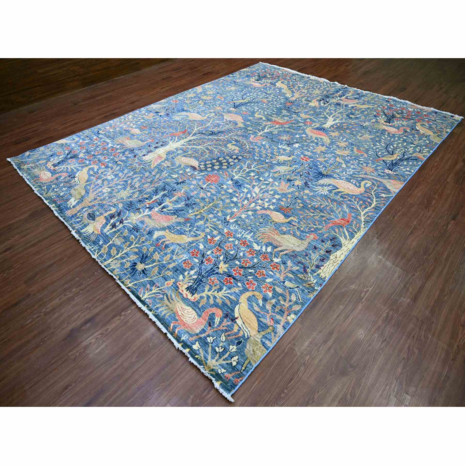 Oushak-And-Peshawar-Hand-Knotted-Rug-108140