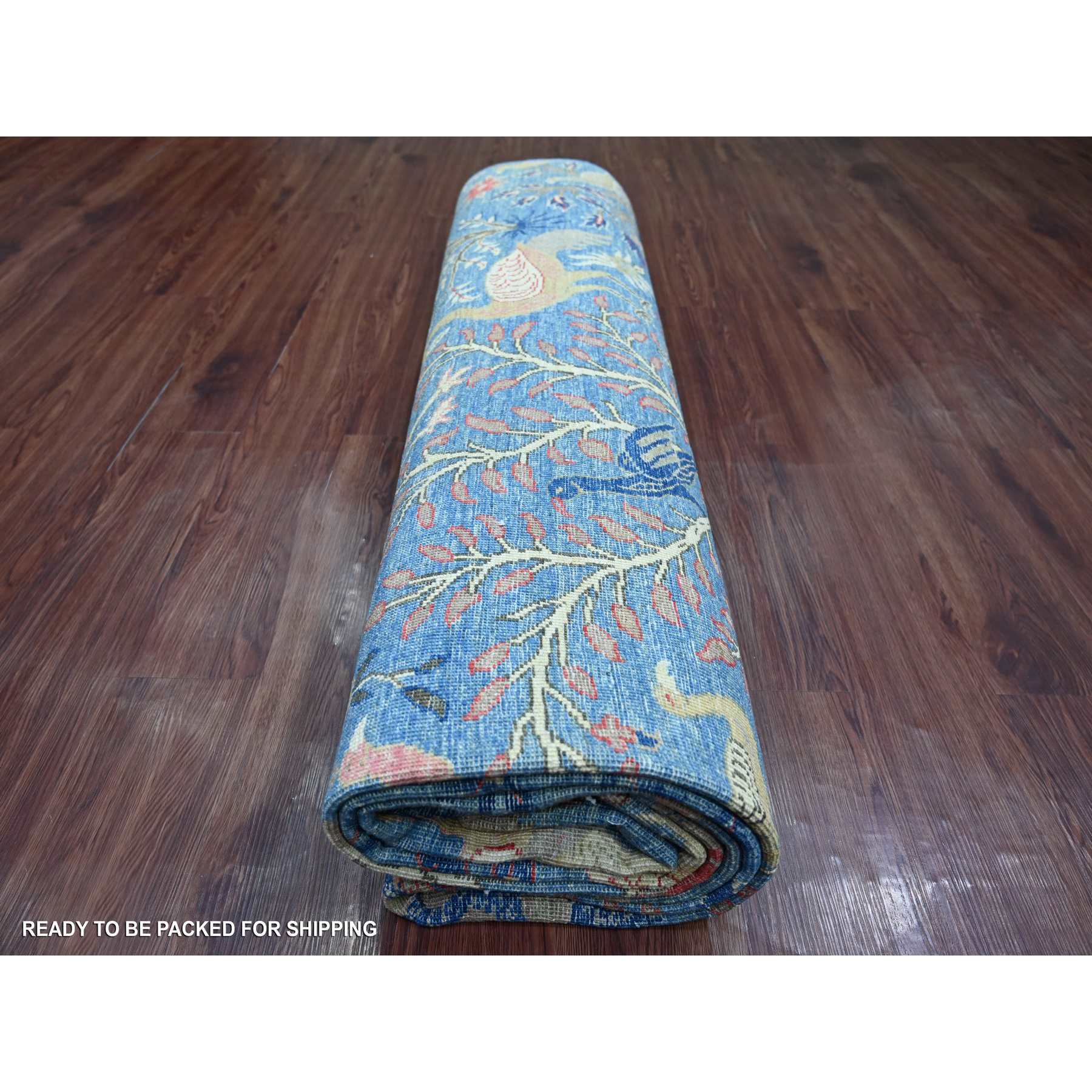 Oushak-And-Peshawar-Hand-Knotted-Rug-108140