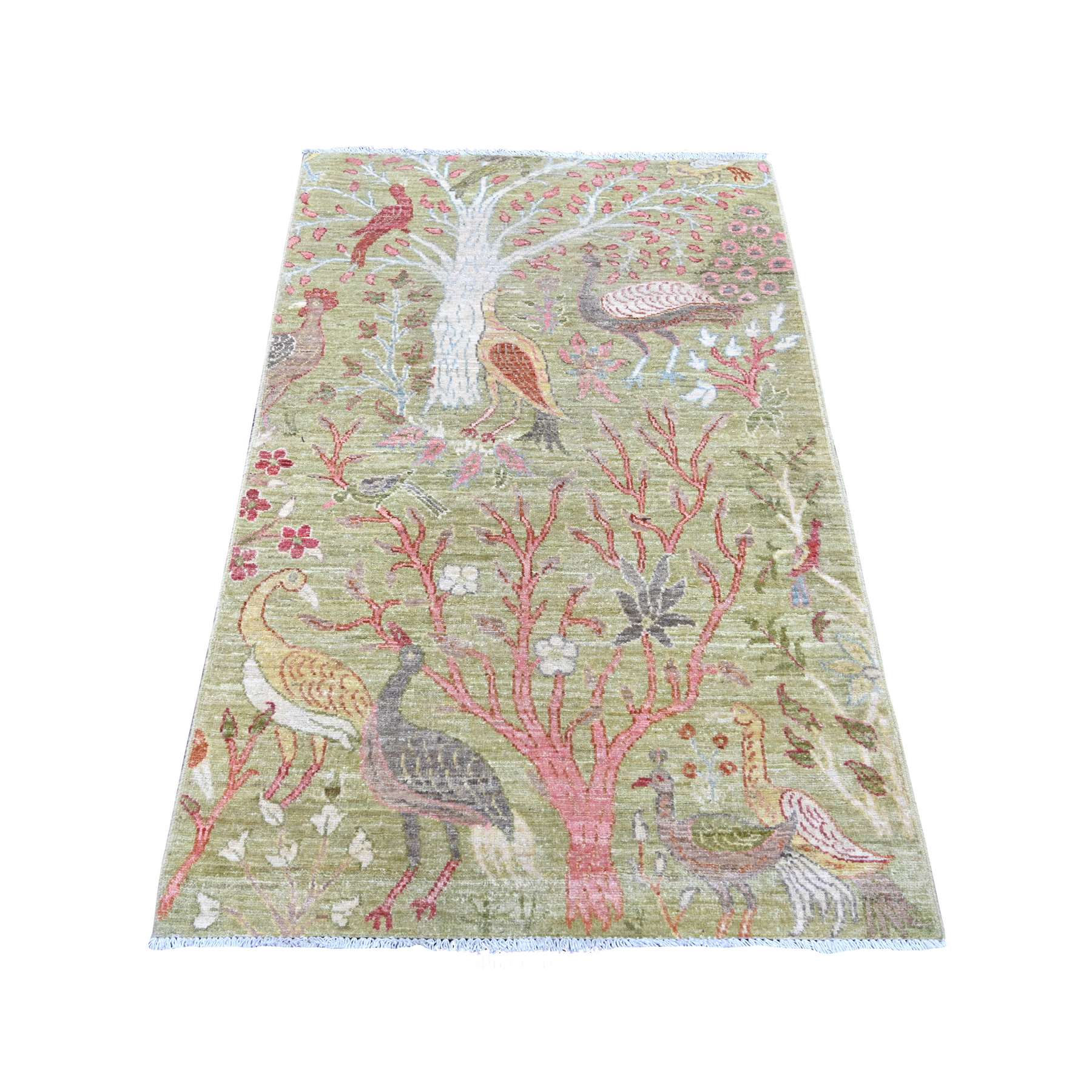 Oushak-And-Peshawar-Hand-Knotted-Rug-108145
