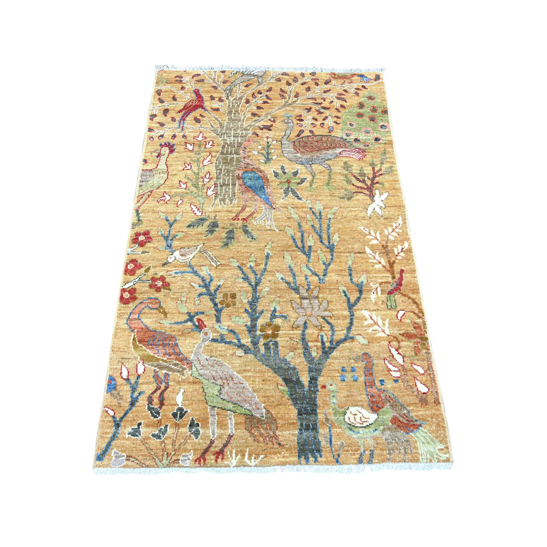 Oushak-And-Peshawar-Hand-Knotted-Rug-108150