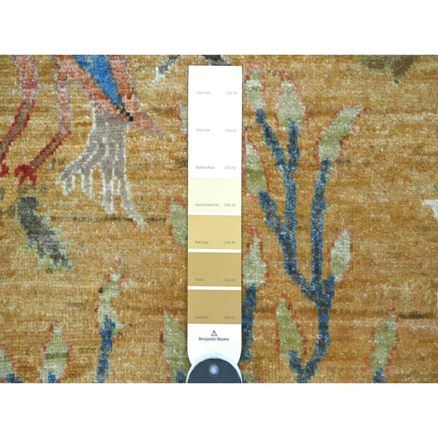 Oushak-And-Peshawar-Hand-Knotted-Rug-108150
