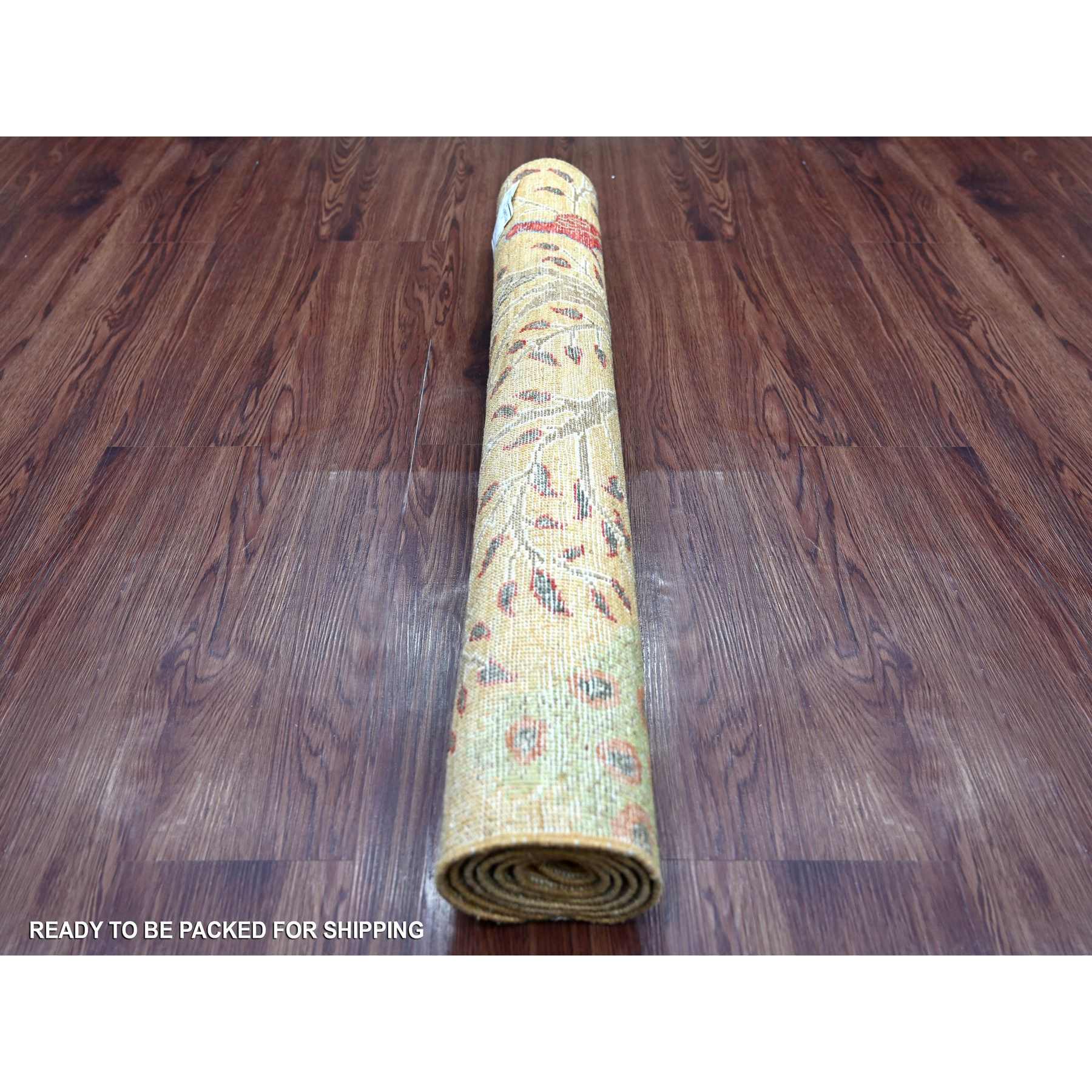 Oushak-And-Peshawar-Hand-Knotted-Rug-108150