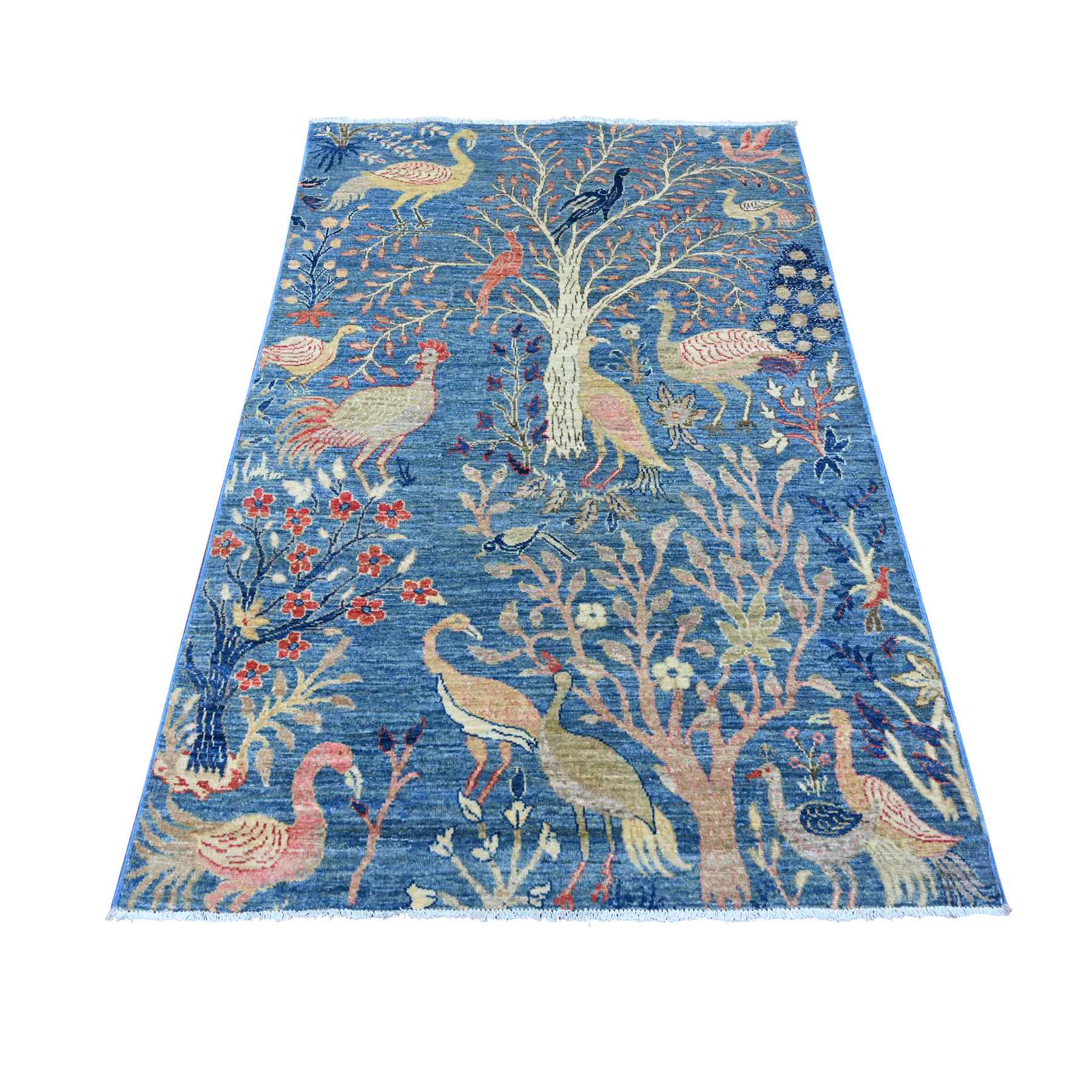 Oushak-And-Peshawar-Hand-Knotted-Rug-108155