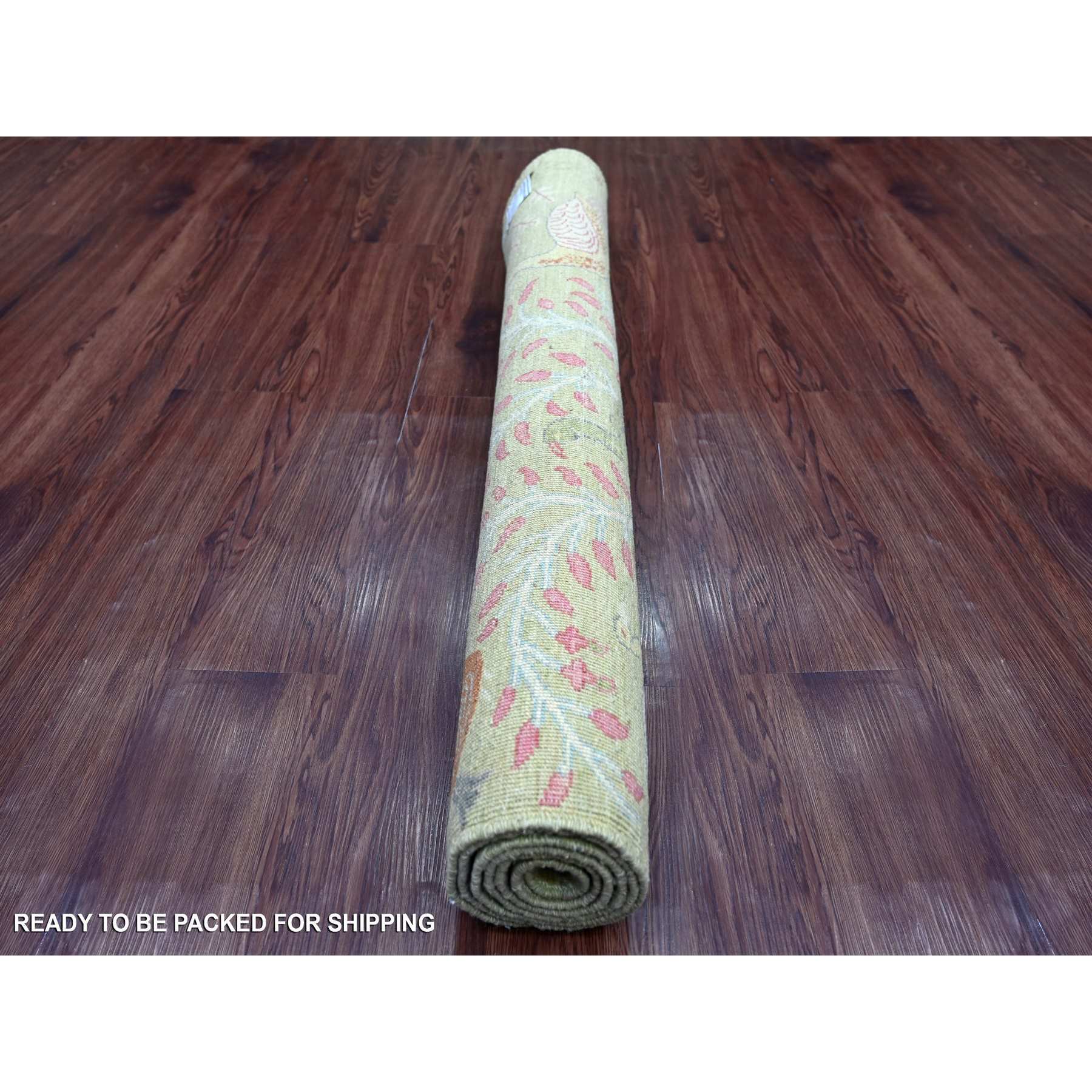 Oushak-And-Peshawar-Hand-Knotted-Rug-108160