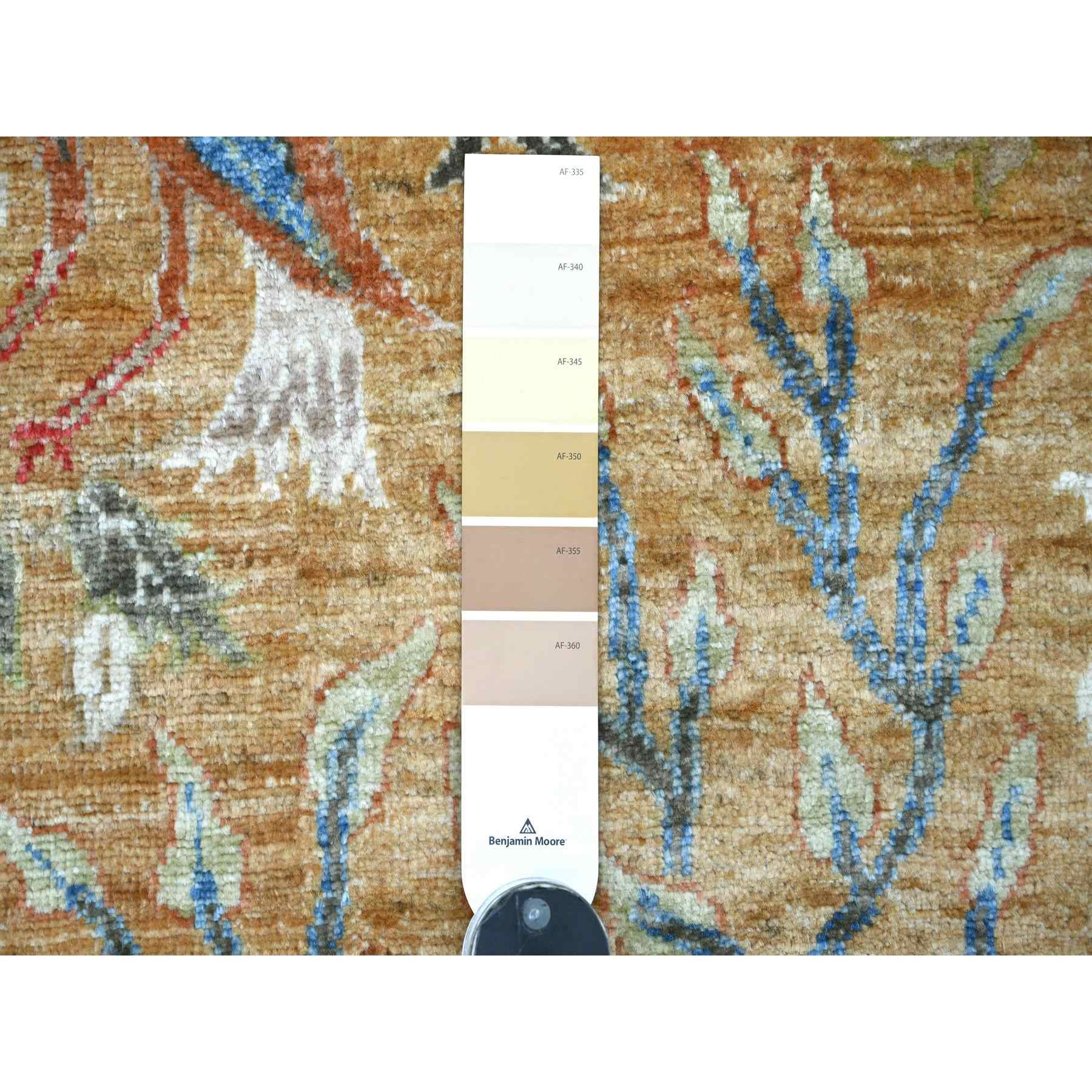 Oushak-And-Peshawar-Hand-Knotted-Rug-108165