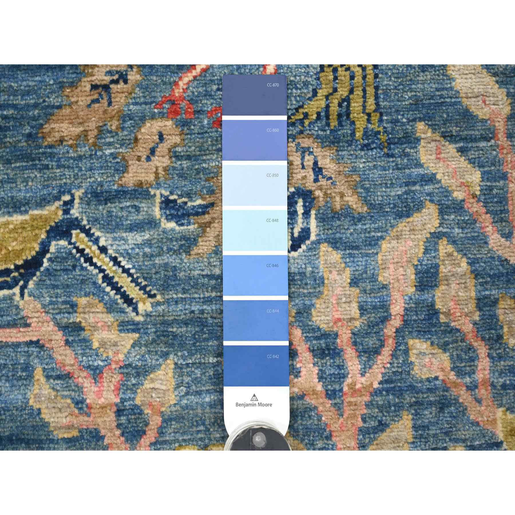 Oushak-And-Peshawar-Hand-Knotted-Rug-108170