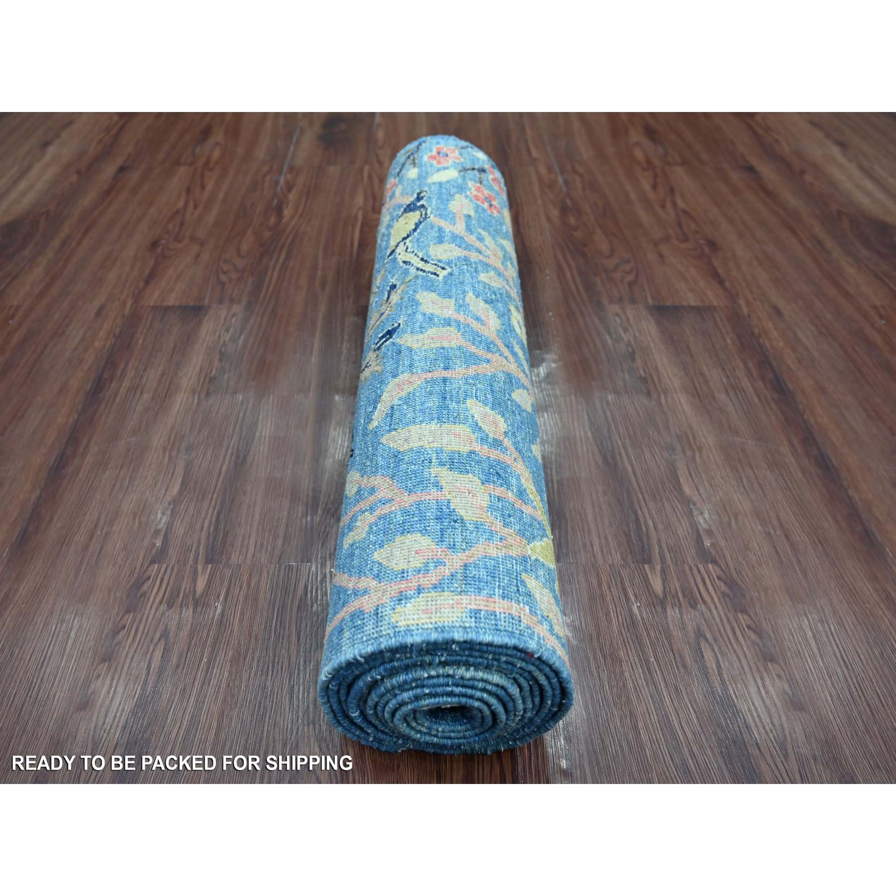Oushak-And-Peshawar-Hand-Knotted-Rug-108170