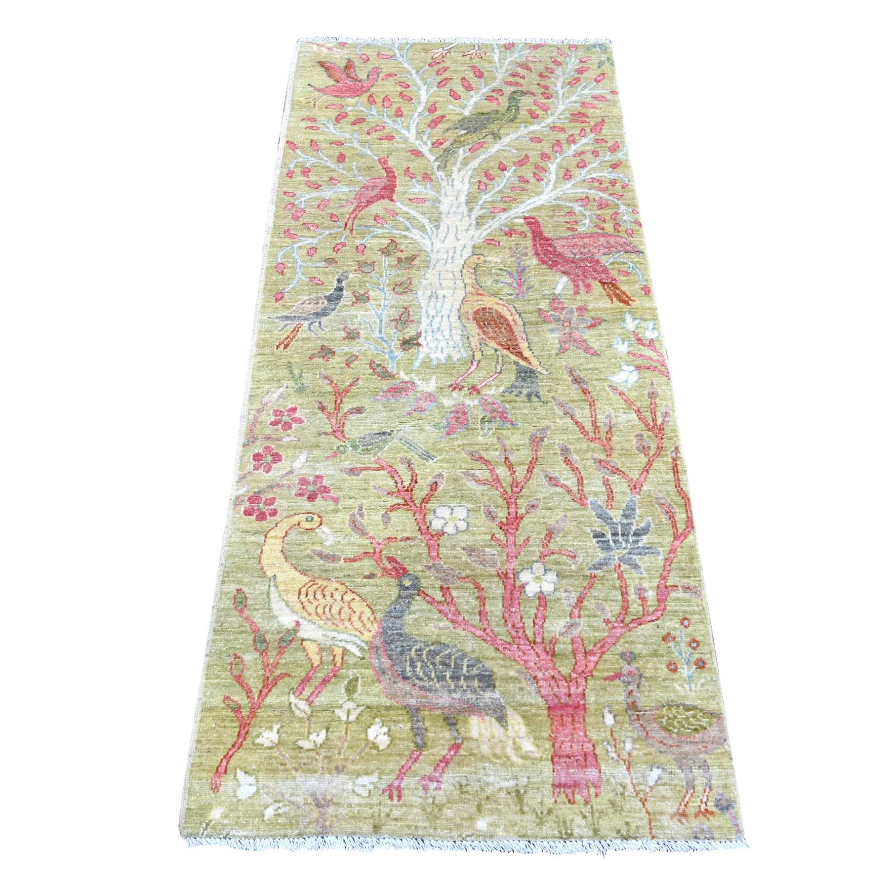 Oushak-And-Peshawar-Hand-Knotted-Rug-108175