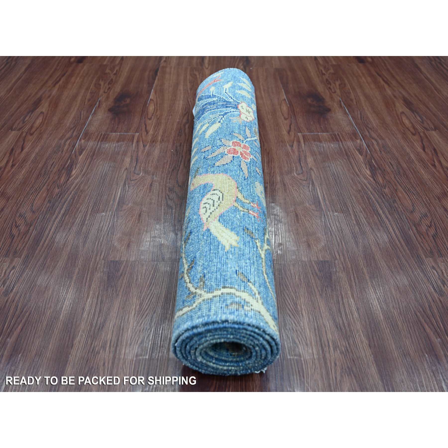 Oushak-And-Peshawar-Hand-Knotted-Rug-108185