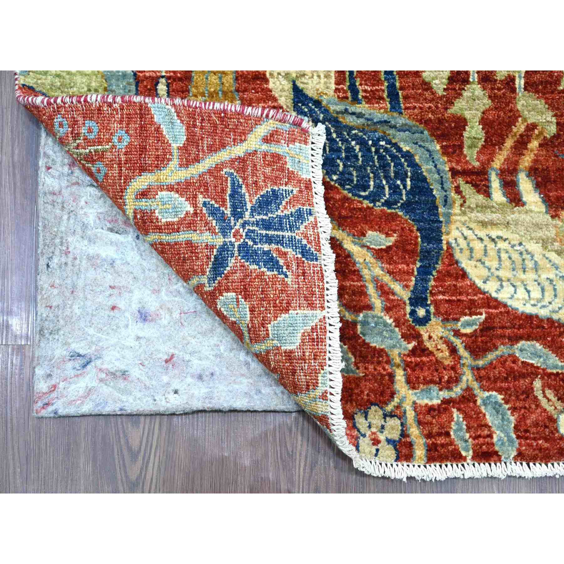 Oushak-And-Peshawar-Hand-Knotted-Rug-108235