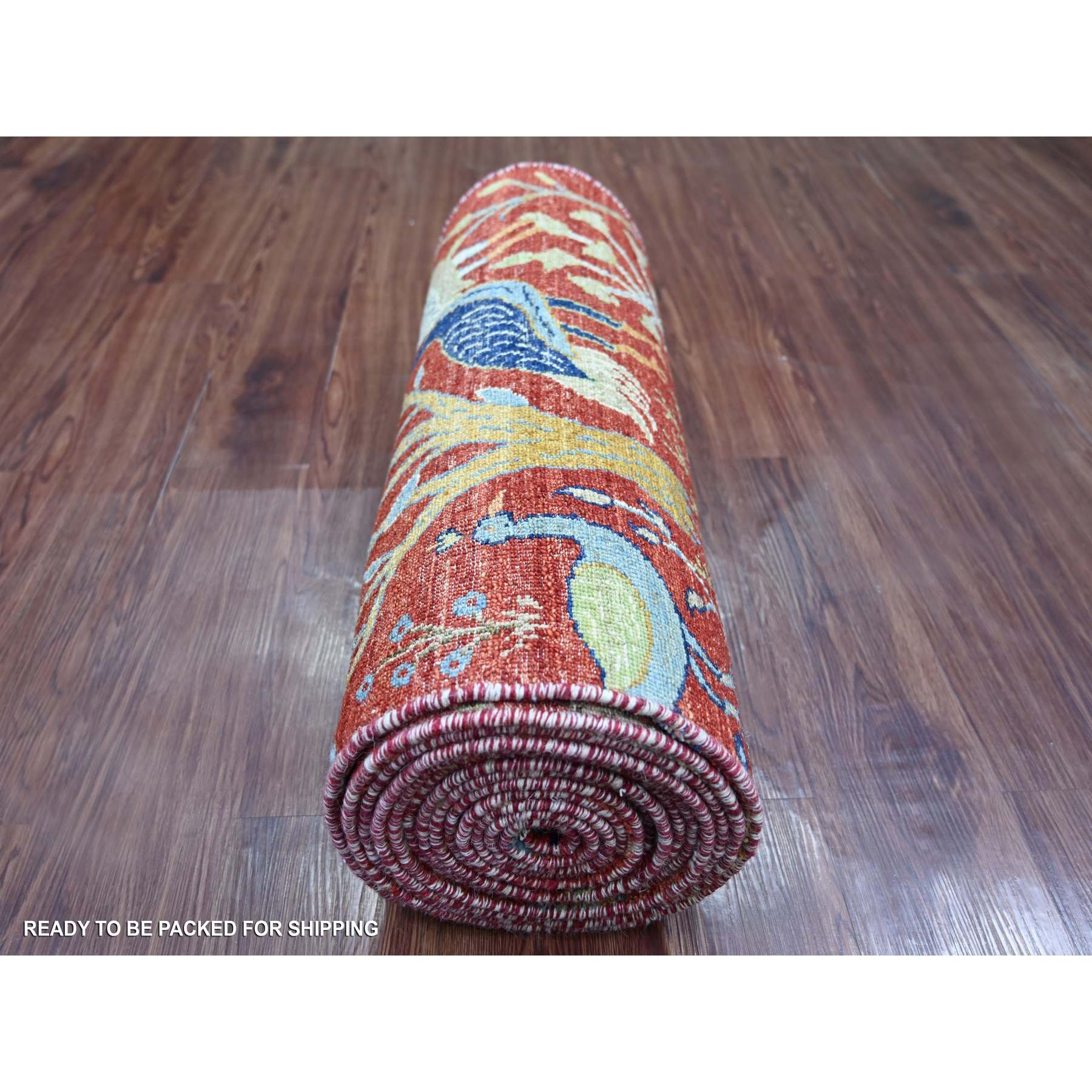 Oushak-And-Peshawar-Hand-Knotted-Rug-108235