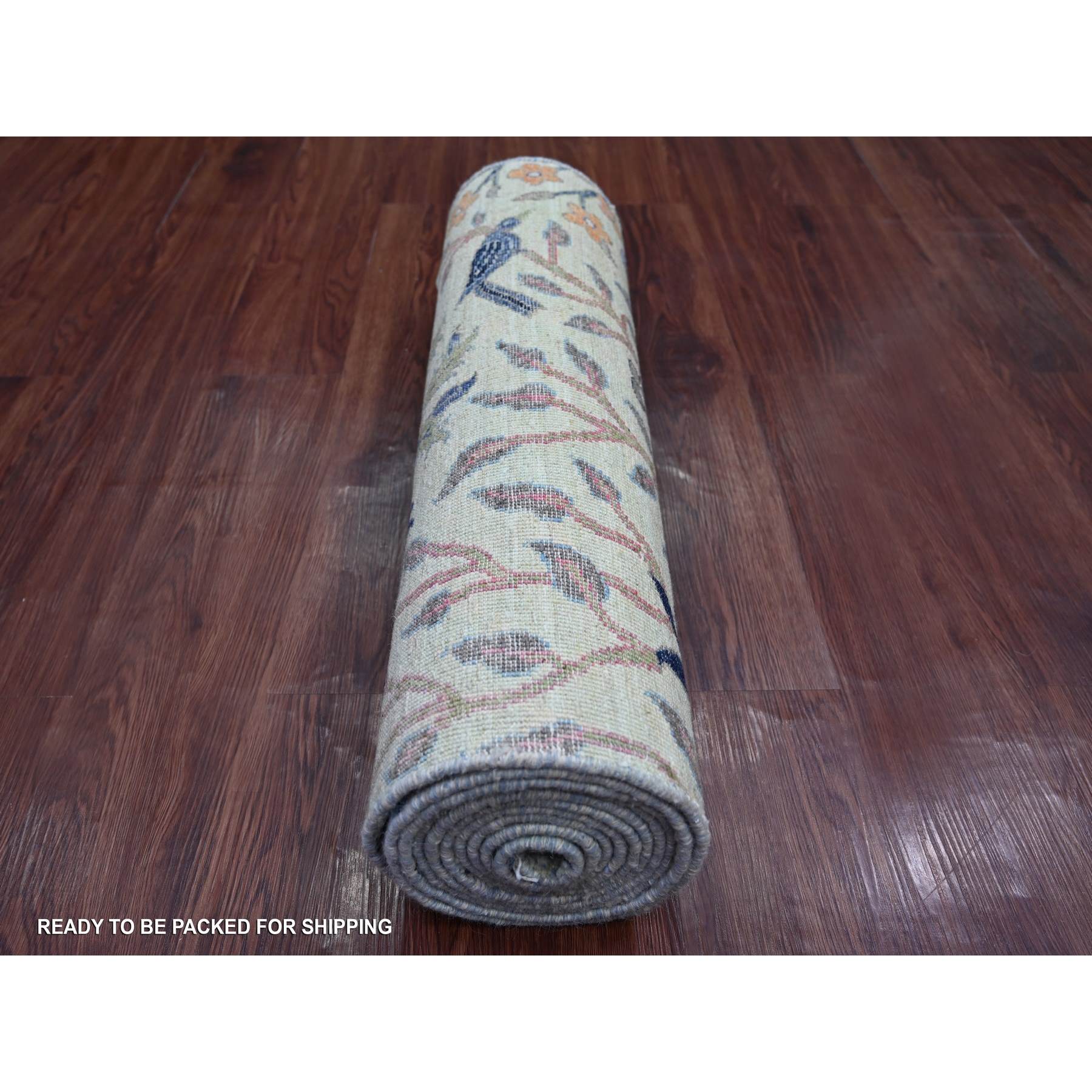 Oushak-And-Peshawar-Hand-Knotted-Rug-108240