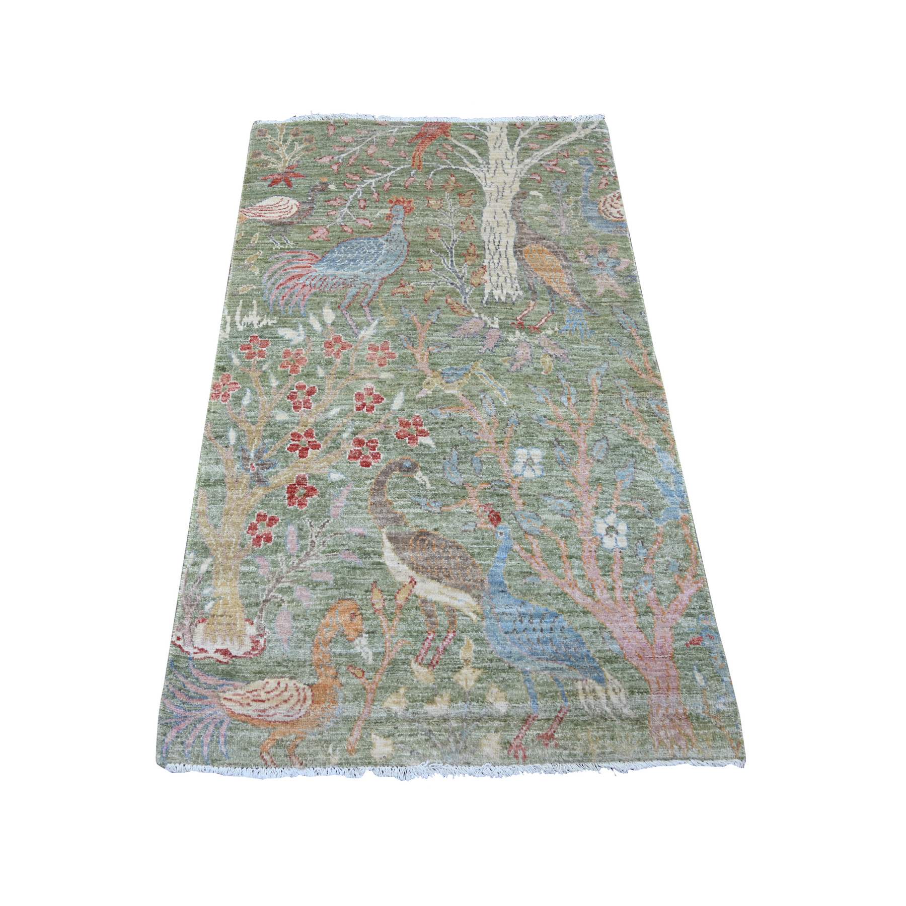 Oushak-And-Peshawar-Hand-Knotted-Rug-108255