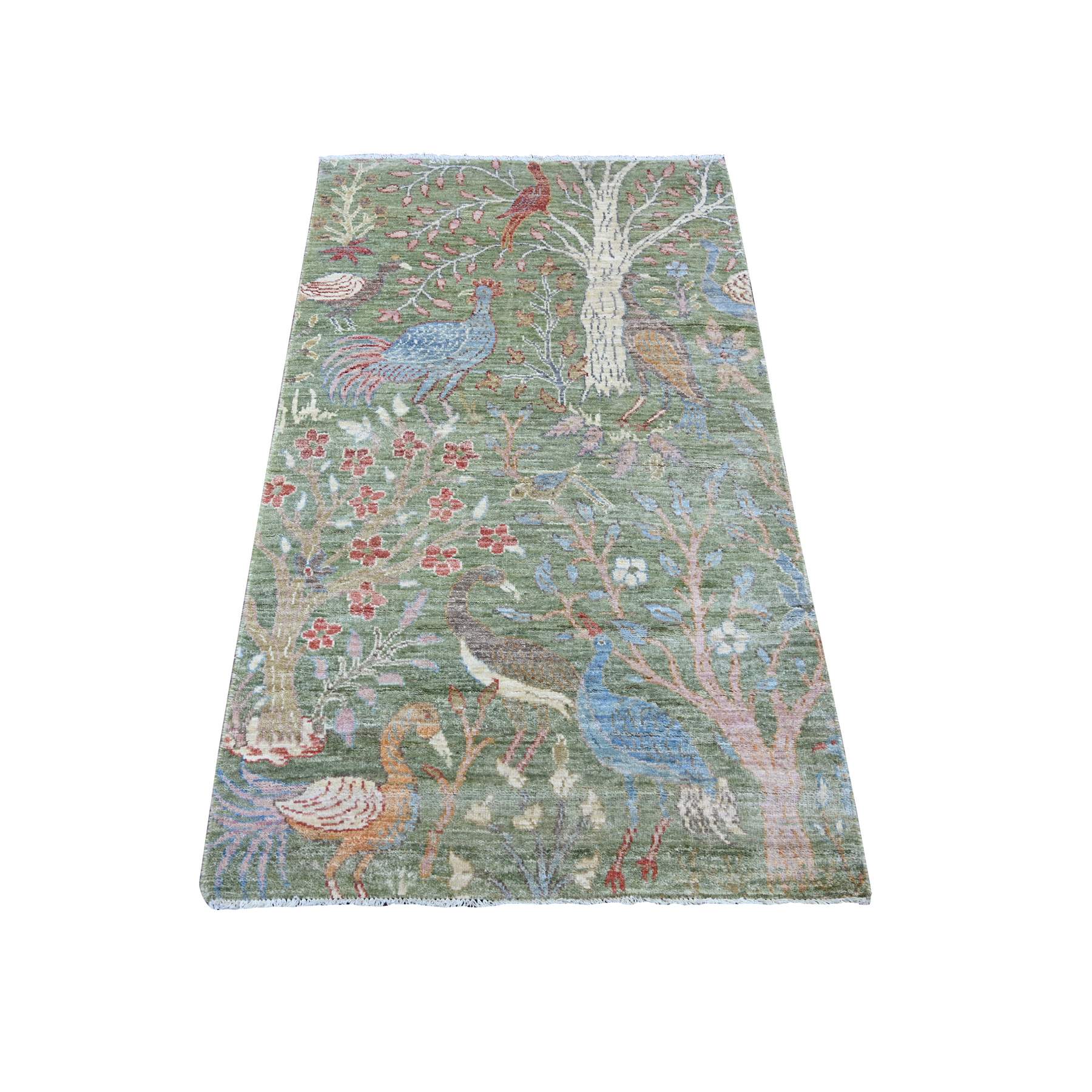 Oushak-And-Peshawar-Hand-Knotted-Rug-108265