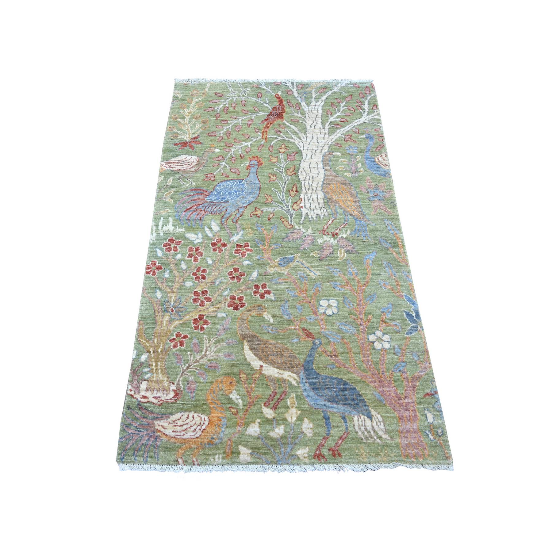 Oushak-And-Peshawar-Hand-Knotted-Rug-108275