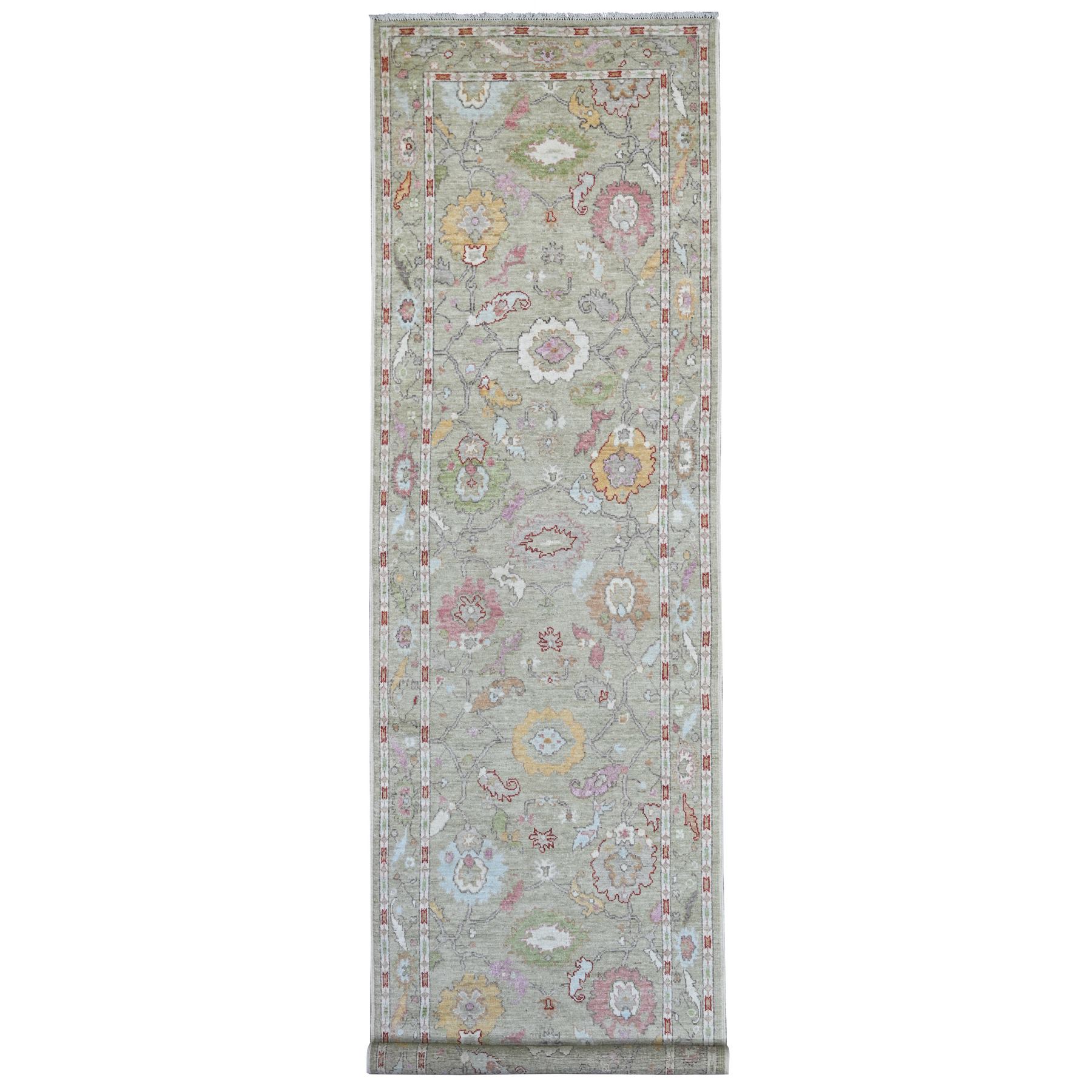 Oushak-And-Peshawar-Hand-Knotted-Rug-108430