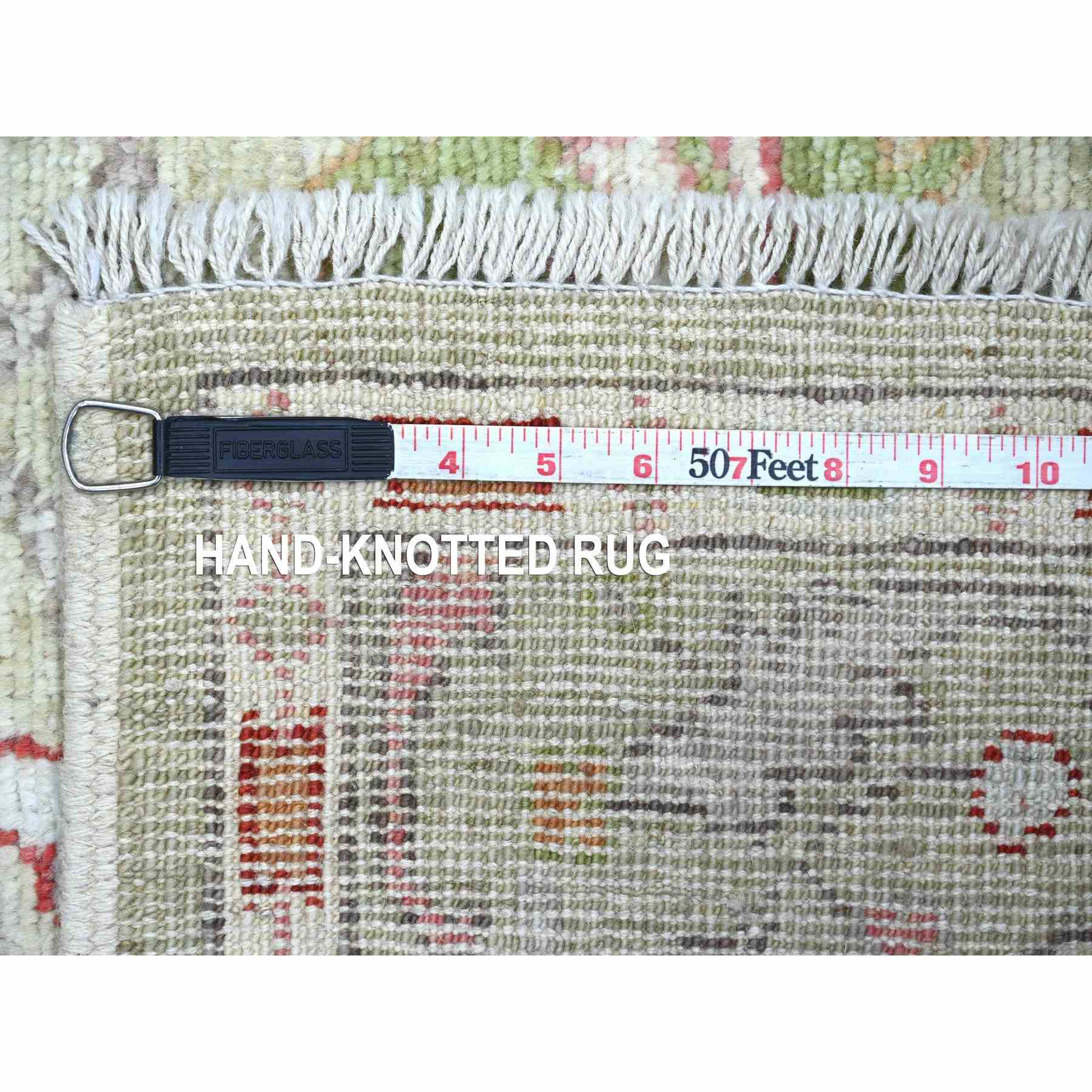 Oushak-And-Peshawar-Hand-Knotted-Rug-108430