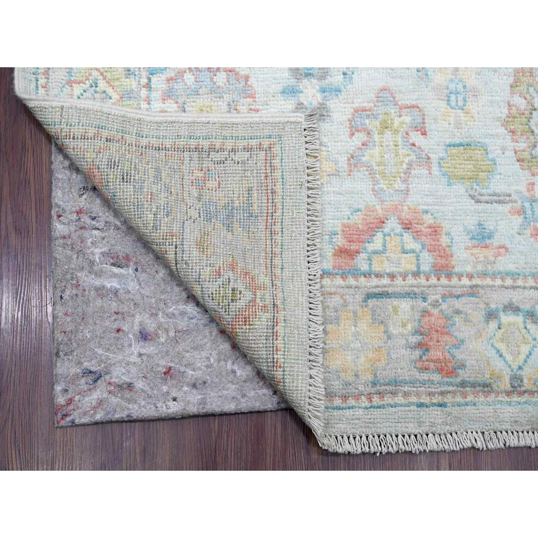 Oushak-And-Peshawar-Hand-Knotted-Rug-108435