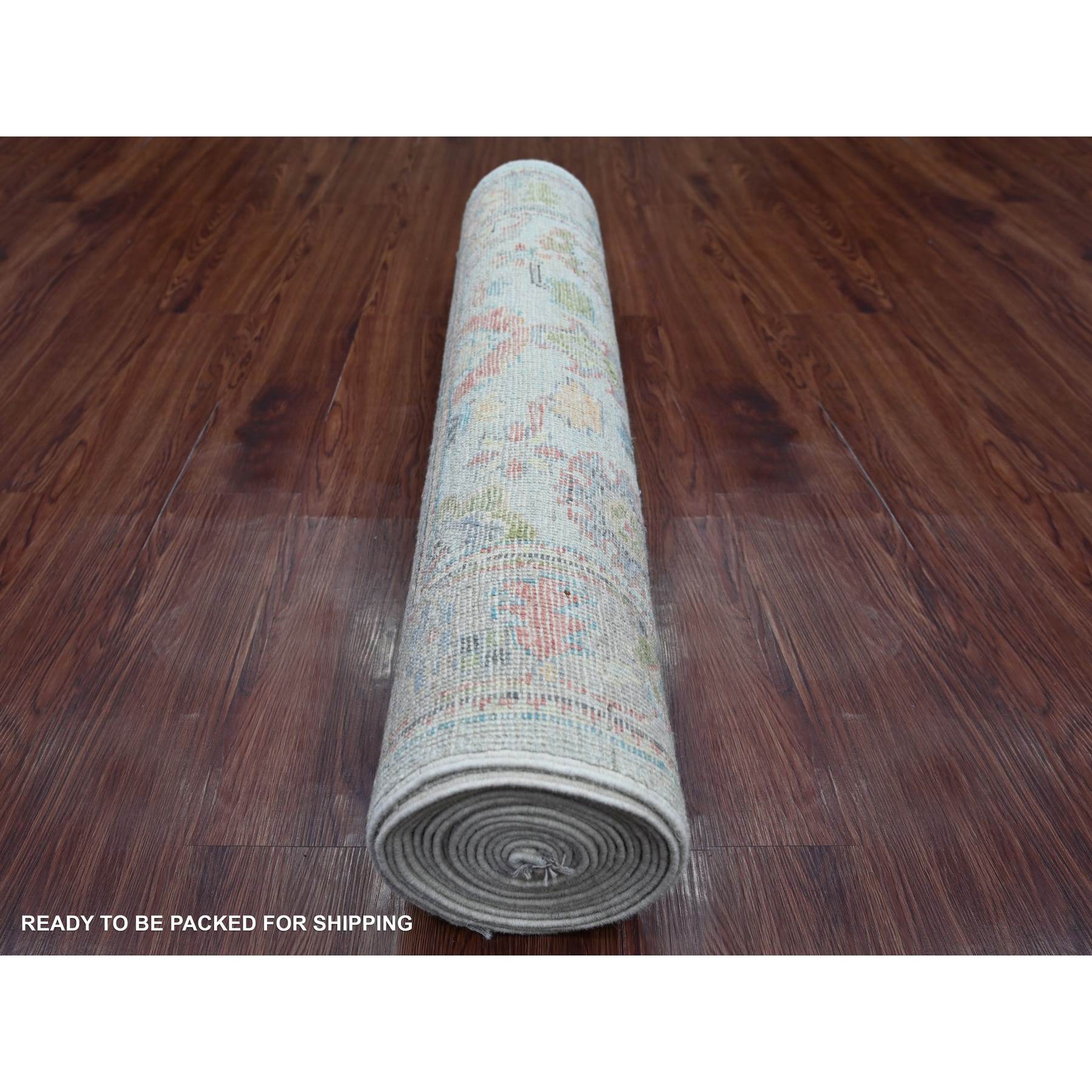 Oushak-And-Peshawar-Hand-Knotted-Rug-108435