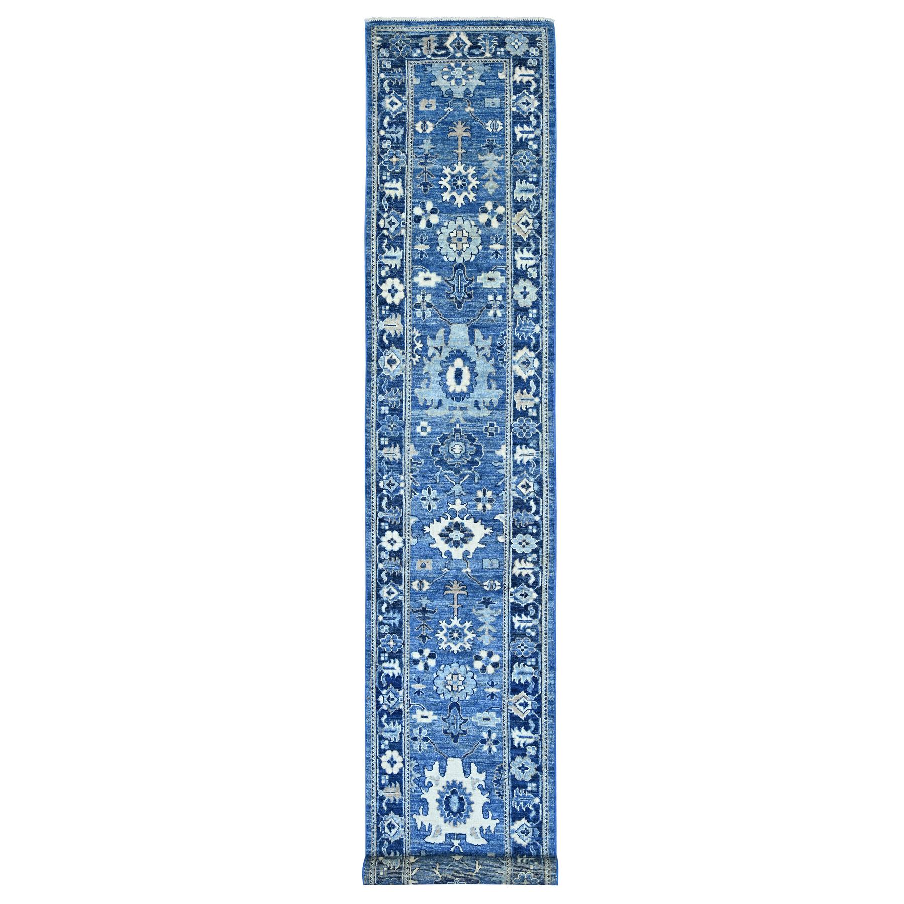 Oushak-And-Peshawar-Hand-Knotted-Rug-108450