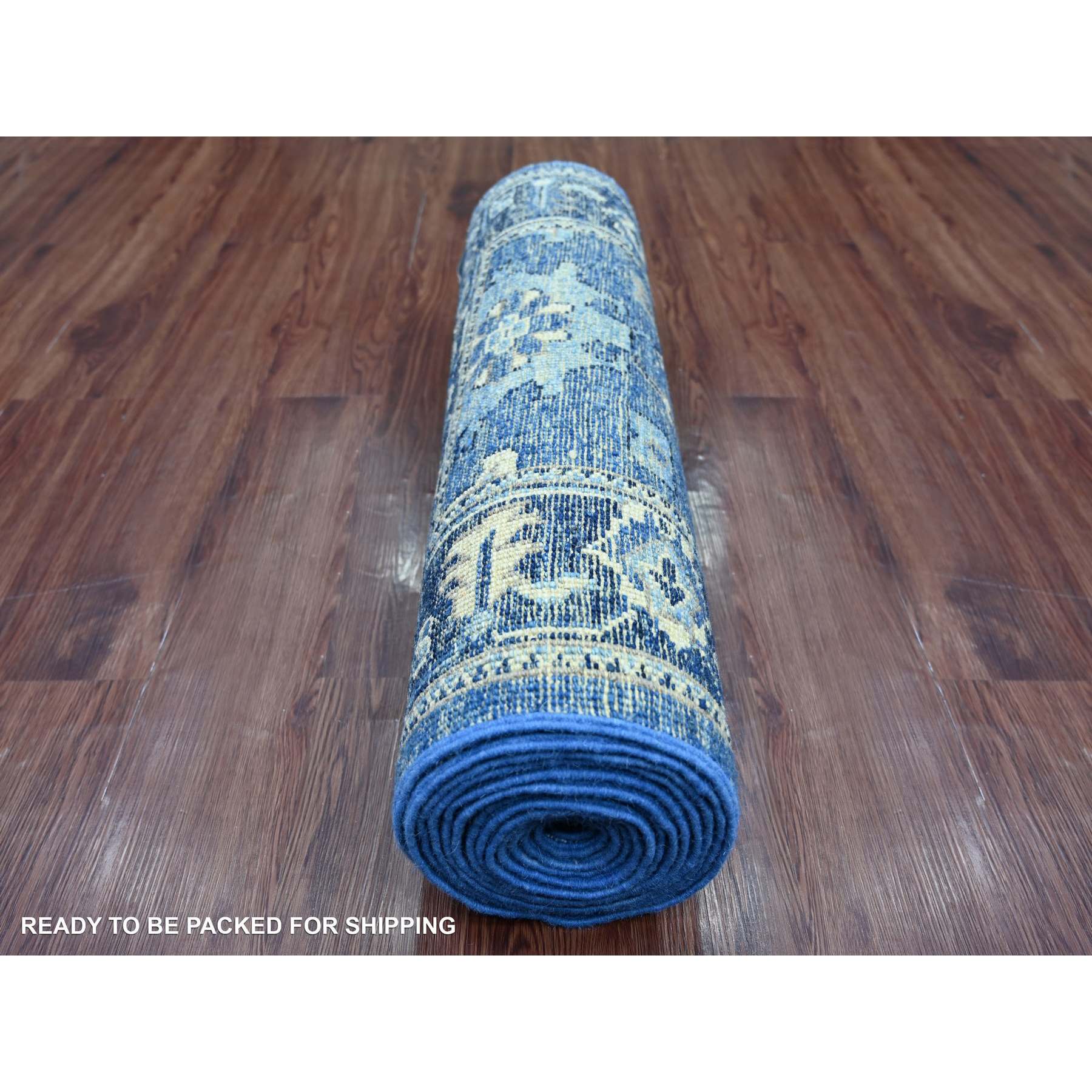 Oushak-And-Peshawar-Hand-Knotted-Rug-108450