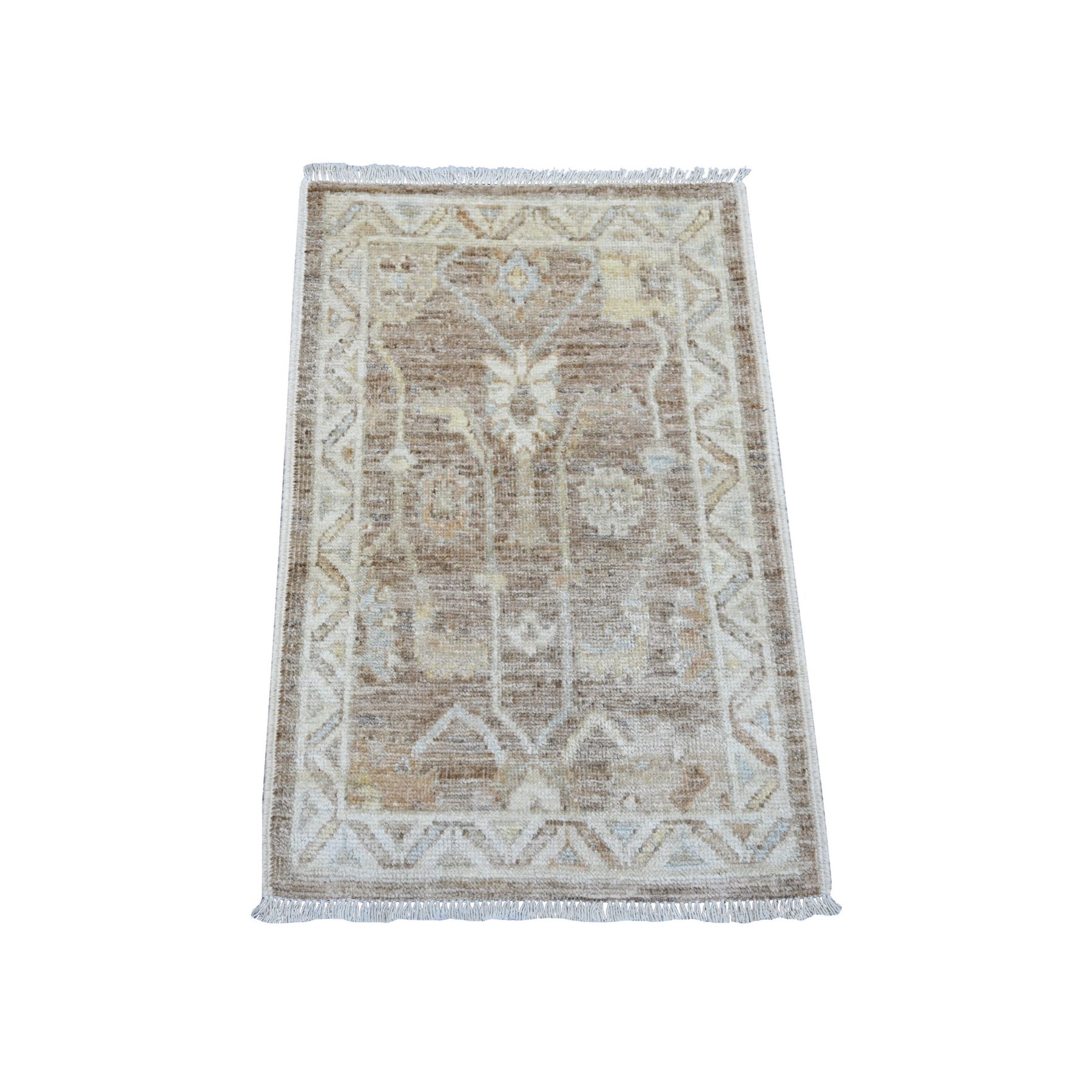 Oushak-And-Peshawar-Hand-Knotted-Rug-108490