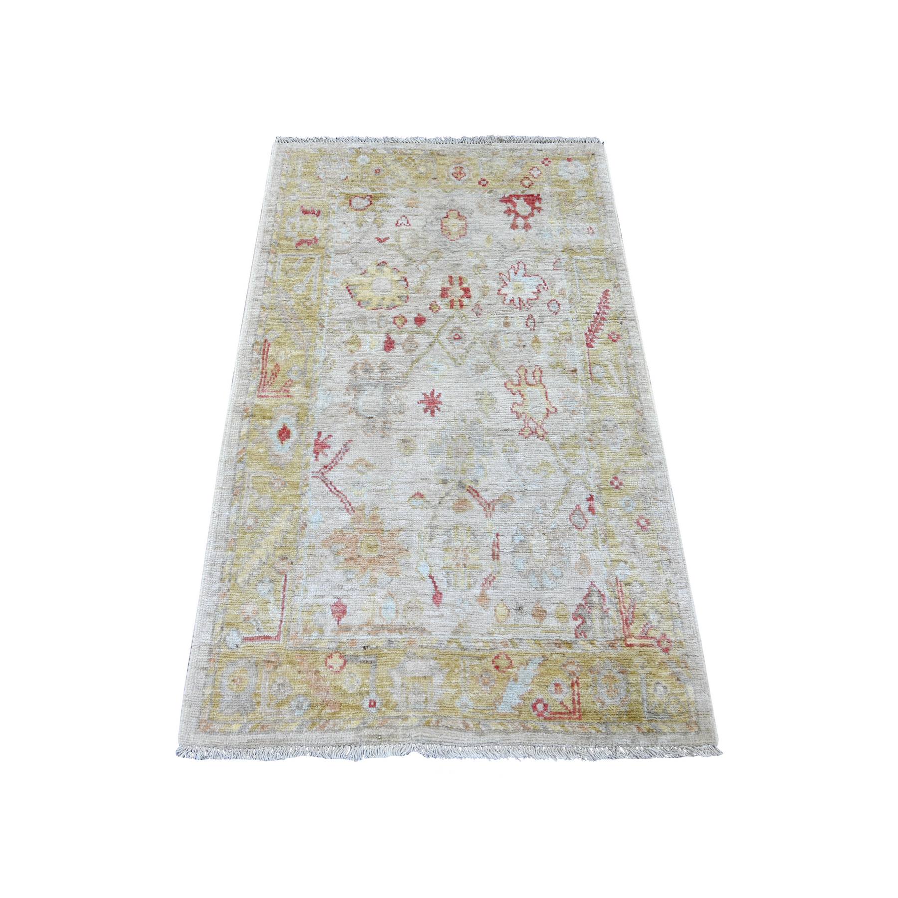 Oushak-And-Peshawar-Hand-Knotted-Rug-108500
