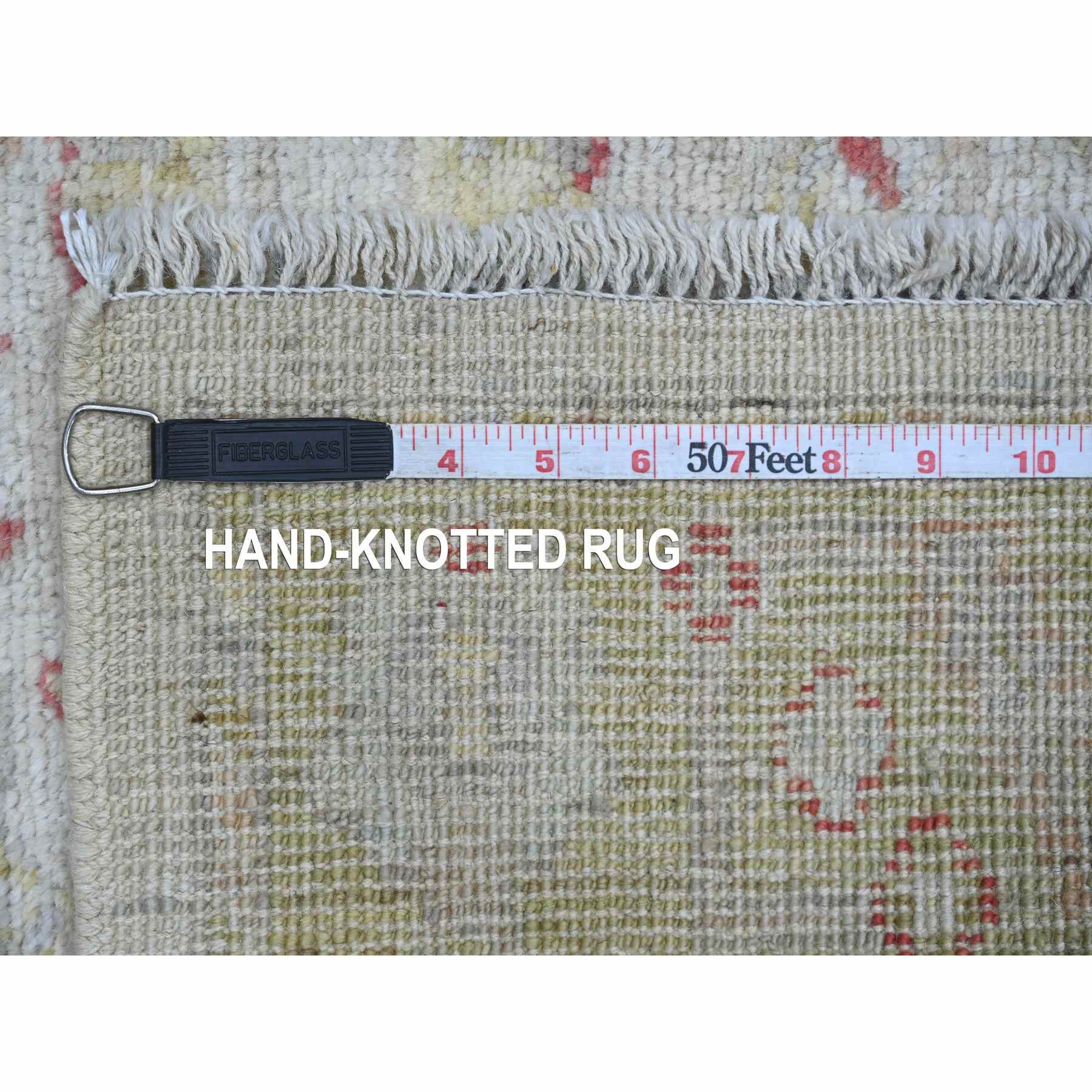 Oushak-And-Peshawar-Hand-Knotted-Rug-108500