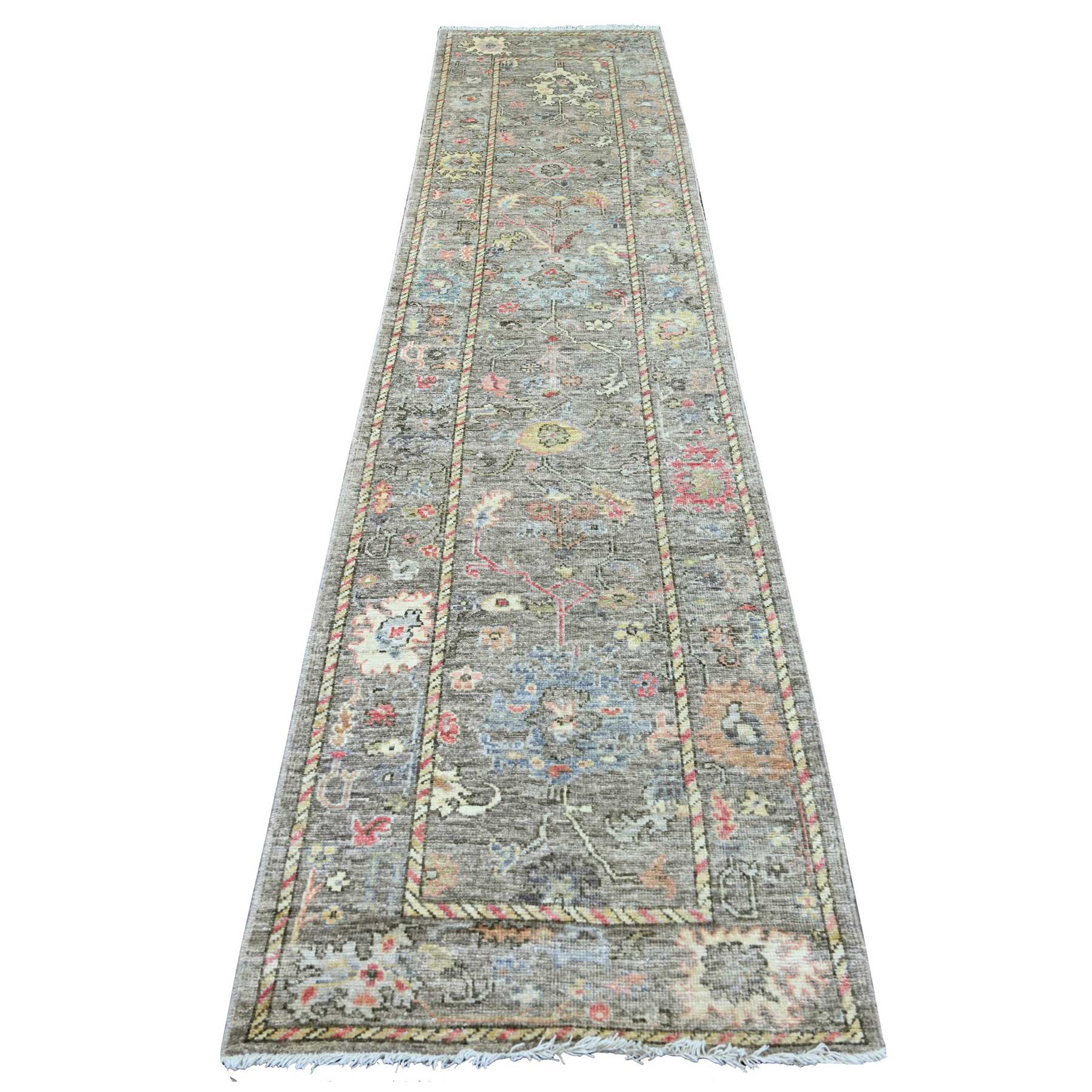 Oushak-And-Peshawar-Hand-Knotted-Rug-108505