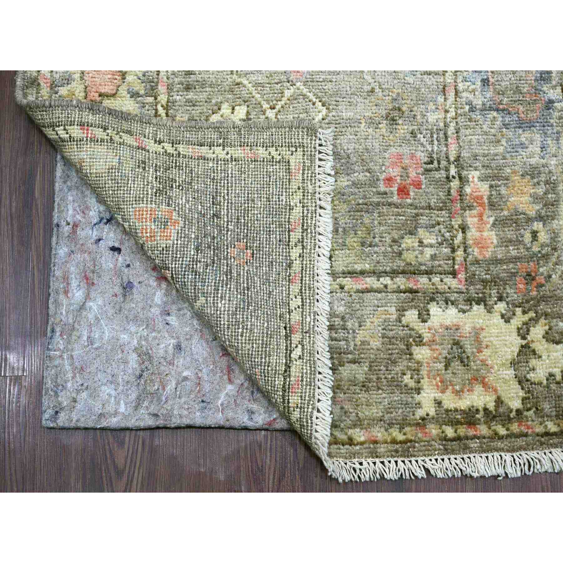 Oushak-And-Peshawar-Hand-Knotted-Rug-108525