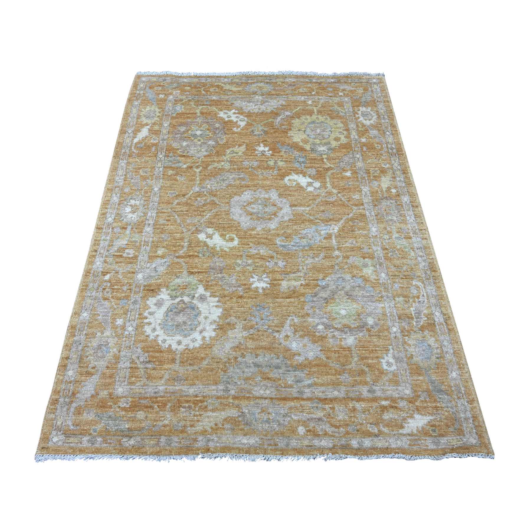 Oushak-And-Peshawar-Hand-Knotted-Rug-108795