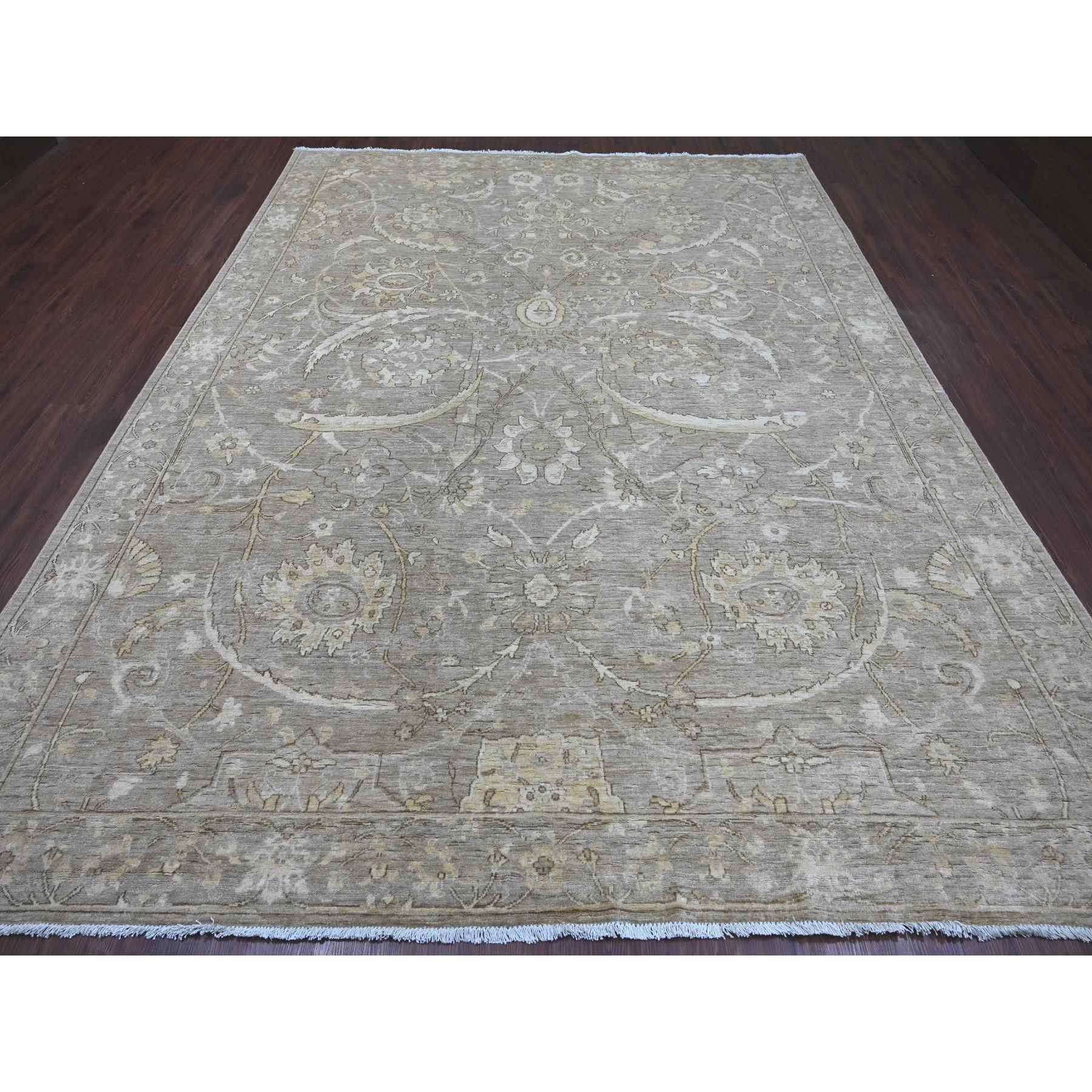 Oushak-And-Peshawar-Hand-Knotted-Rug-109380