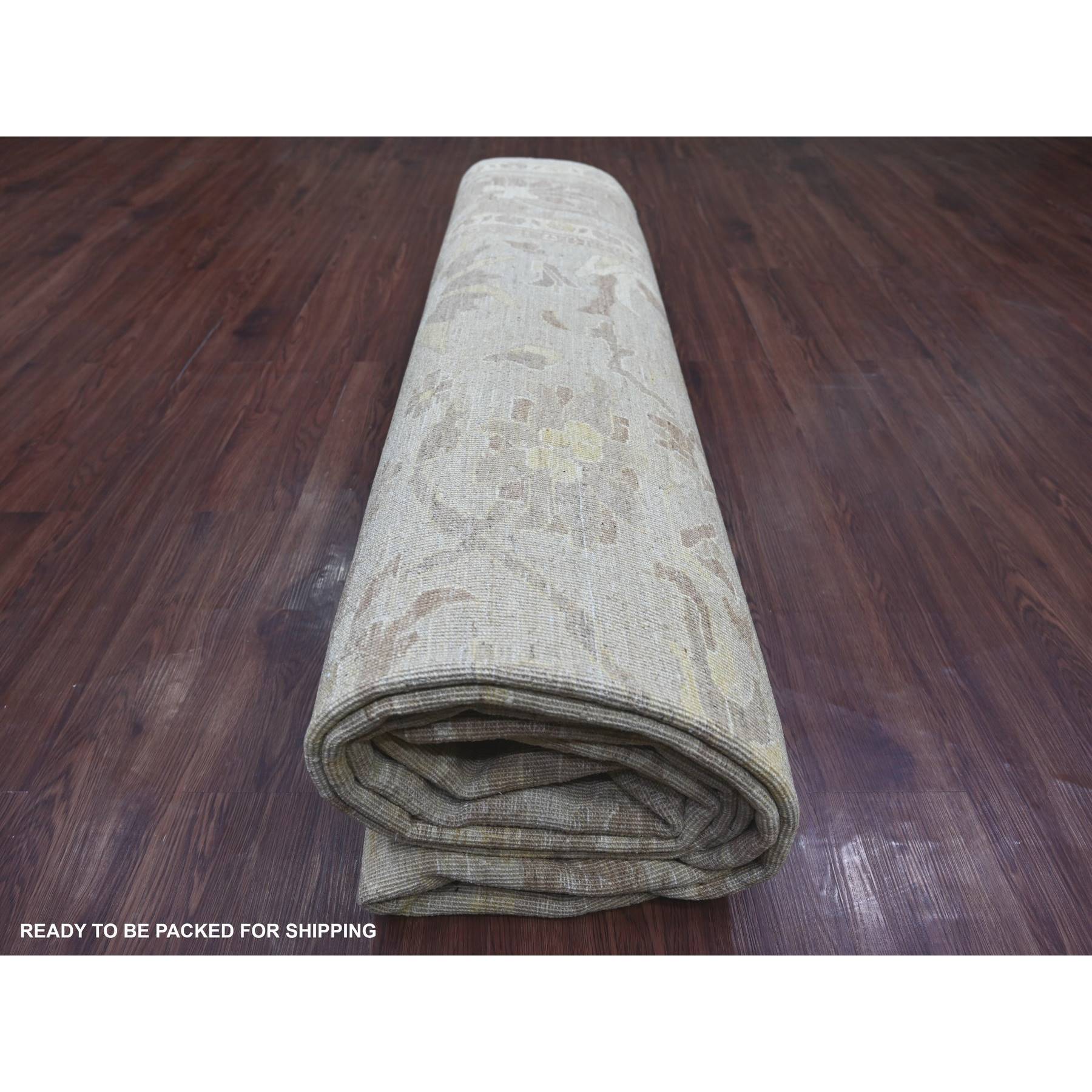 Oushak-And-Peshawar-Hand-Knotted-Rug-109390