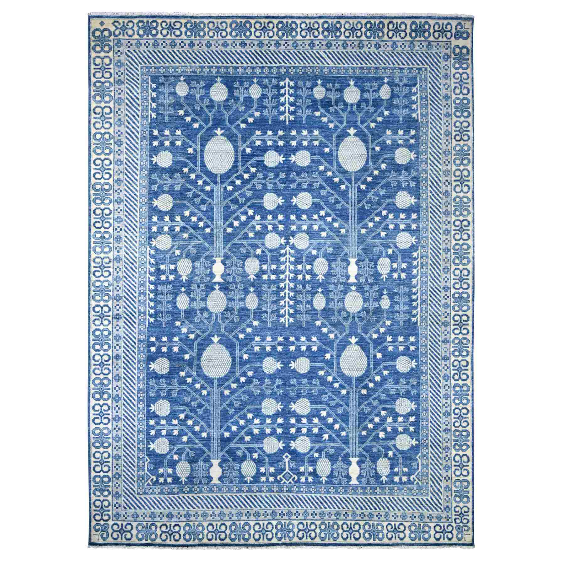 Oushak-And-Peshawar-Hand-Knotted-Rug-109395
