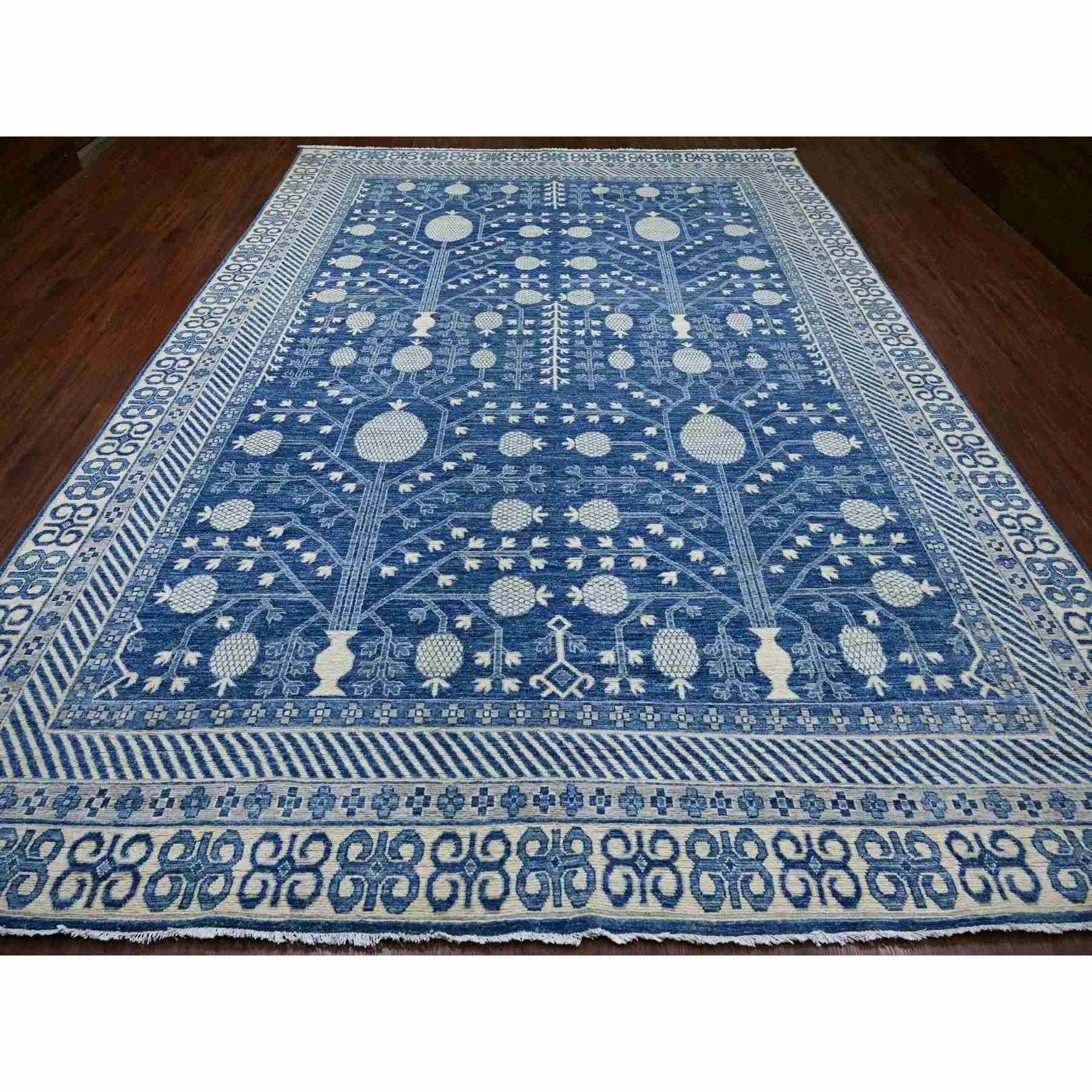Oushak-And-Peshawar-Hand-Knotted-Rug-109395