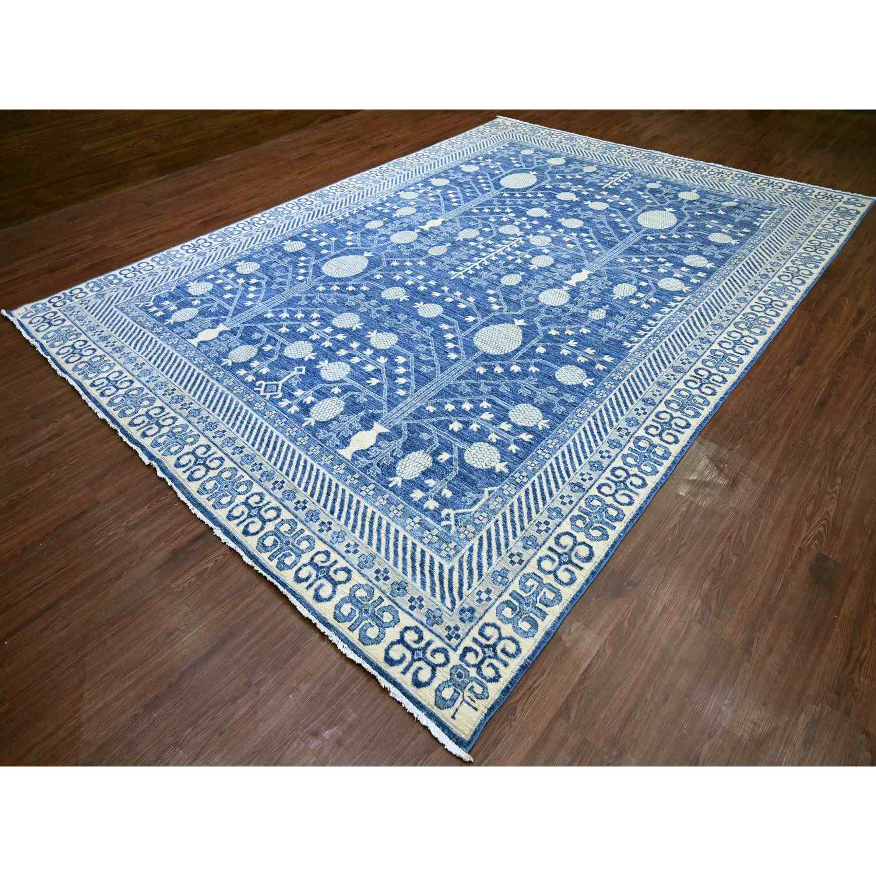 Oushak-And-Peshawar-Hand-Knotted-Rug-109395