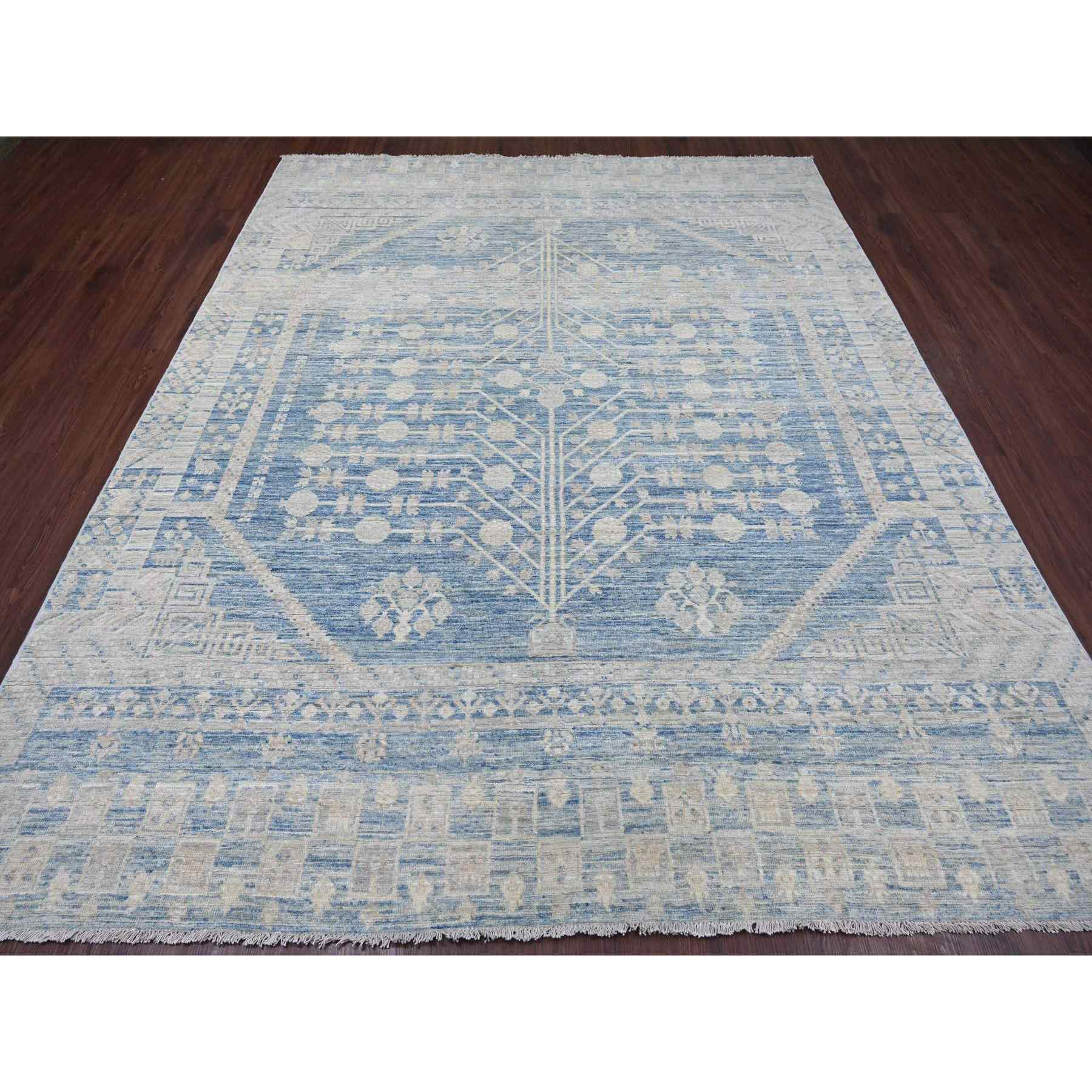 Oushak-And-Peshawar-Hand-Knotted-Rug-109420