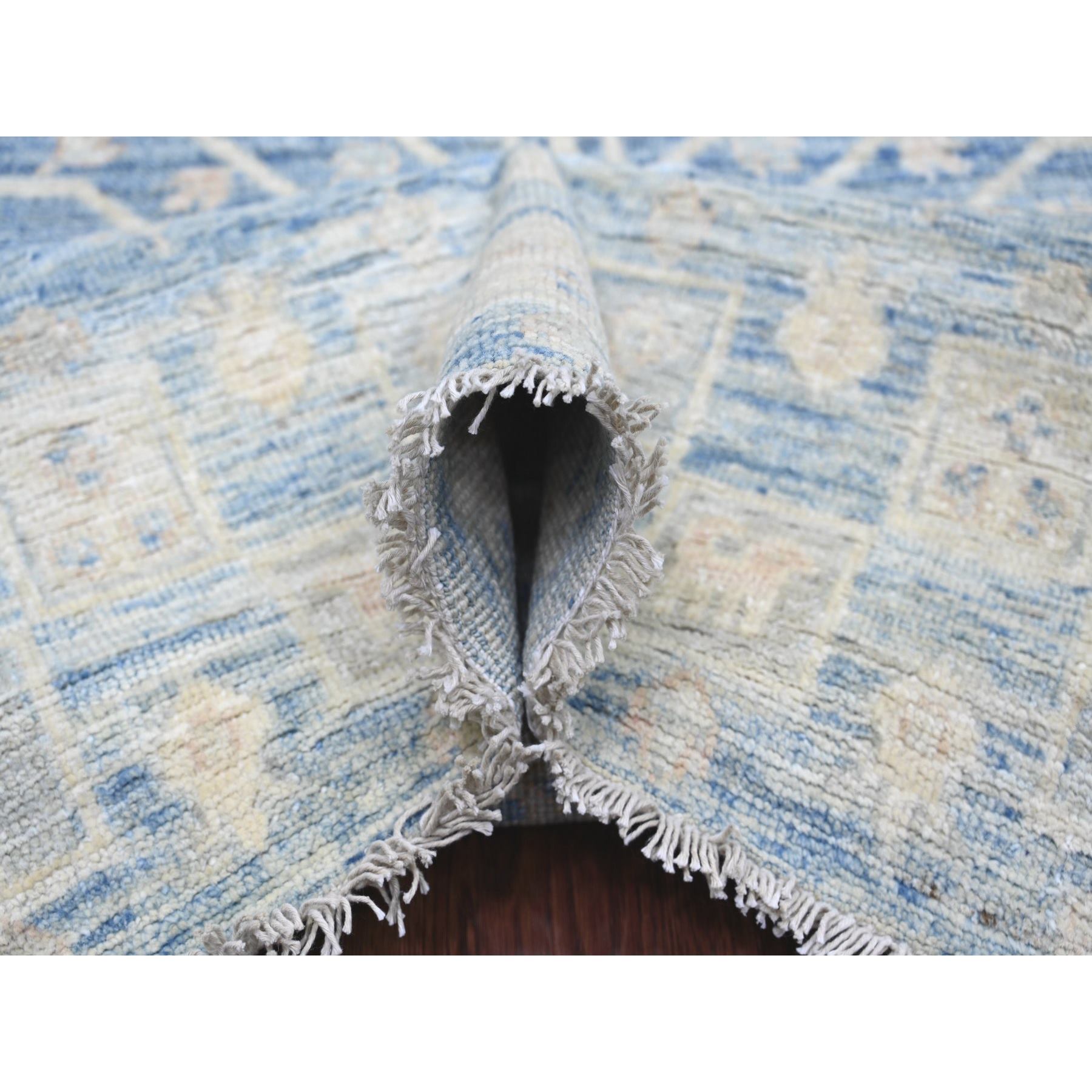 Oushak-And-Peshawar-Hand-Knotted-Rug-109420