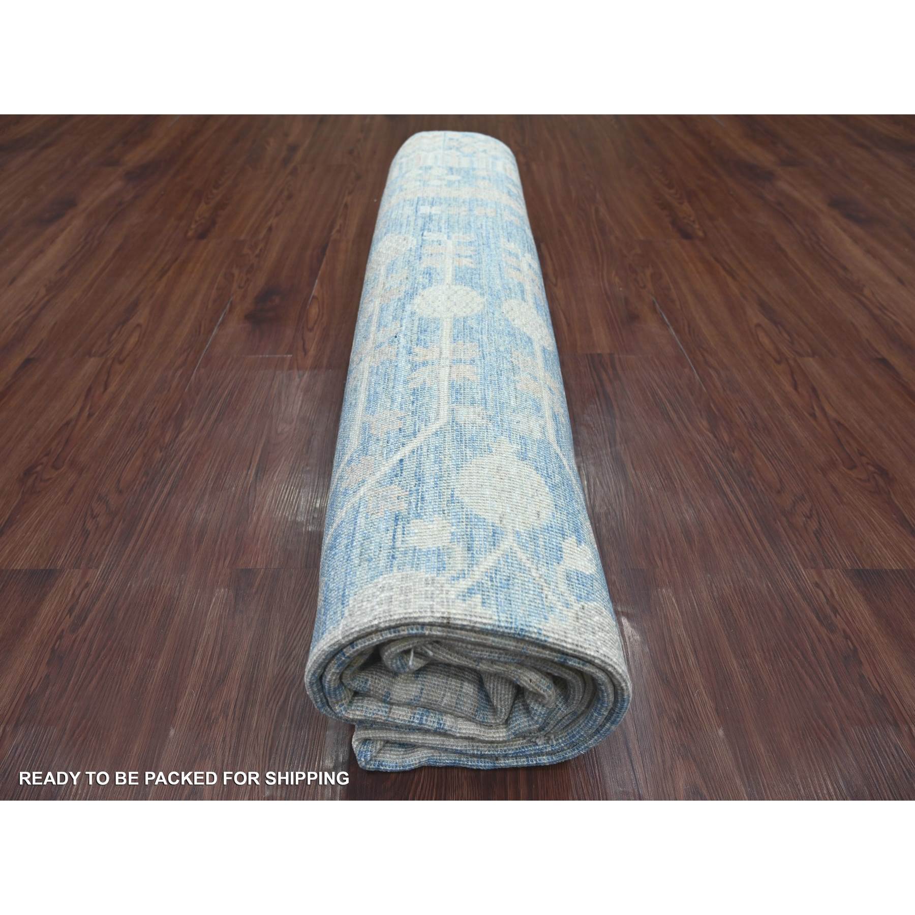 Oushak-And-Peshawar-Hand-Knotted-Rug-109420