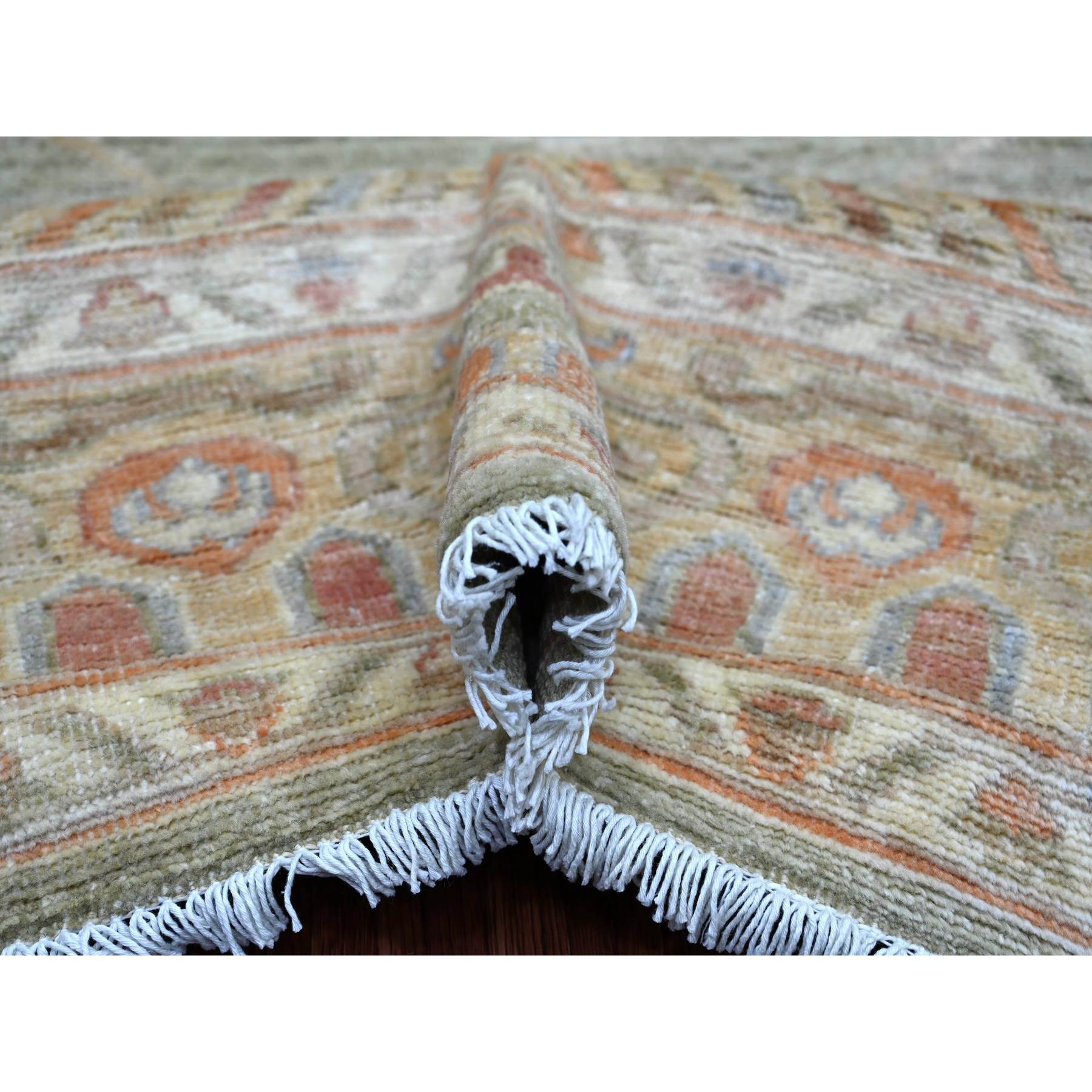 Oushak-And-Peshawar-Hand-Knotted-Rug-109430